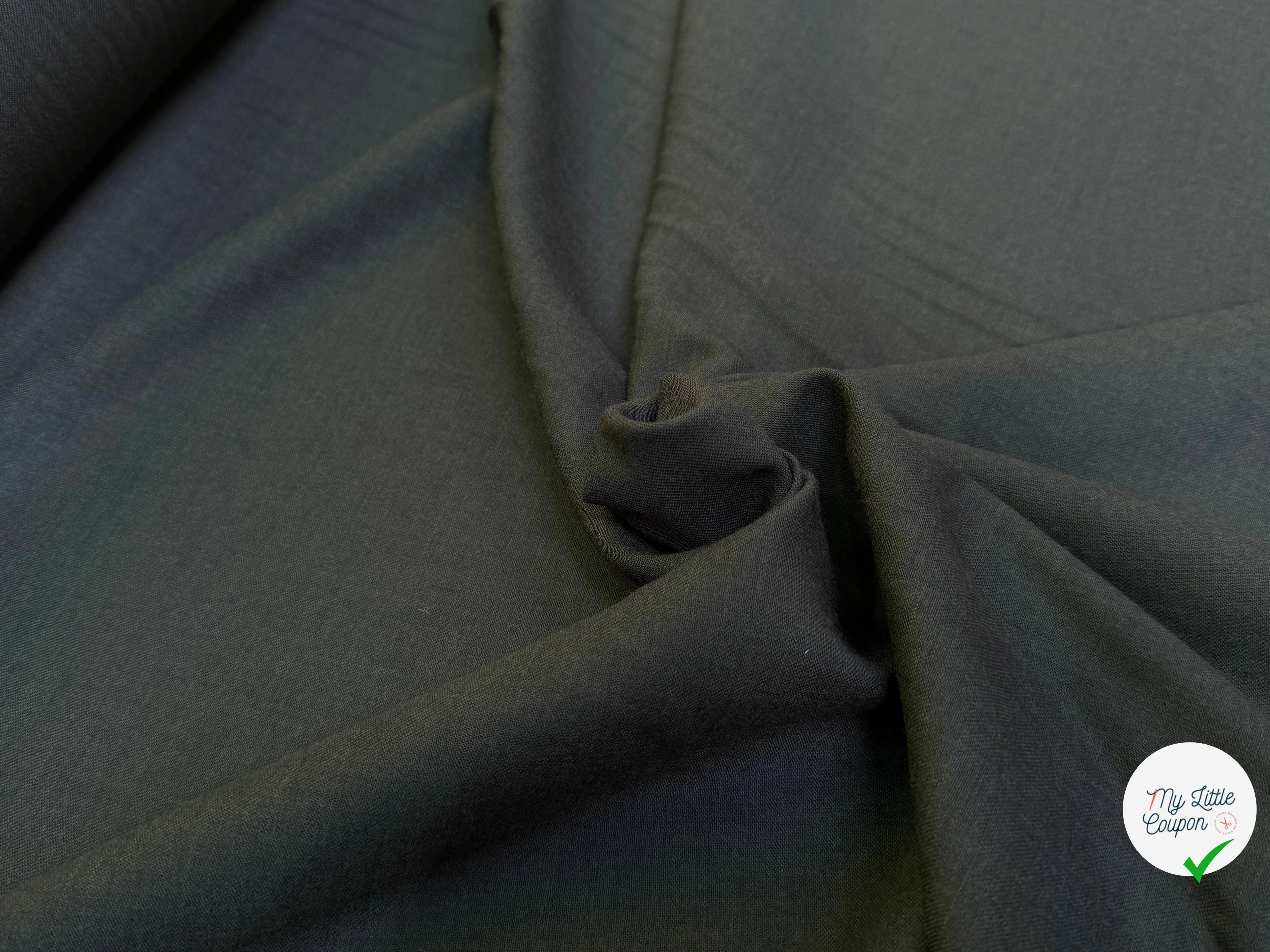 DRAPERIE DE LAINE GRIS KAKI FONCÉ ULTRA BELLE - My Little Coupon
