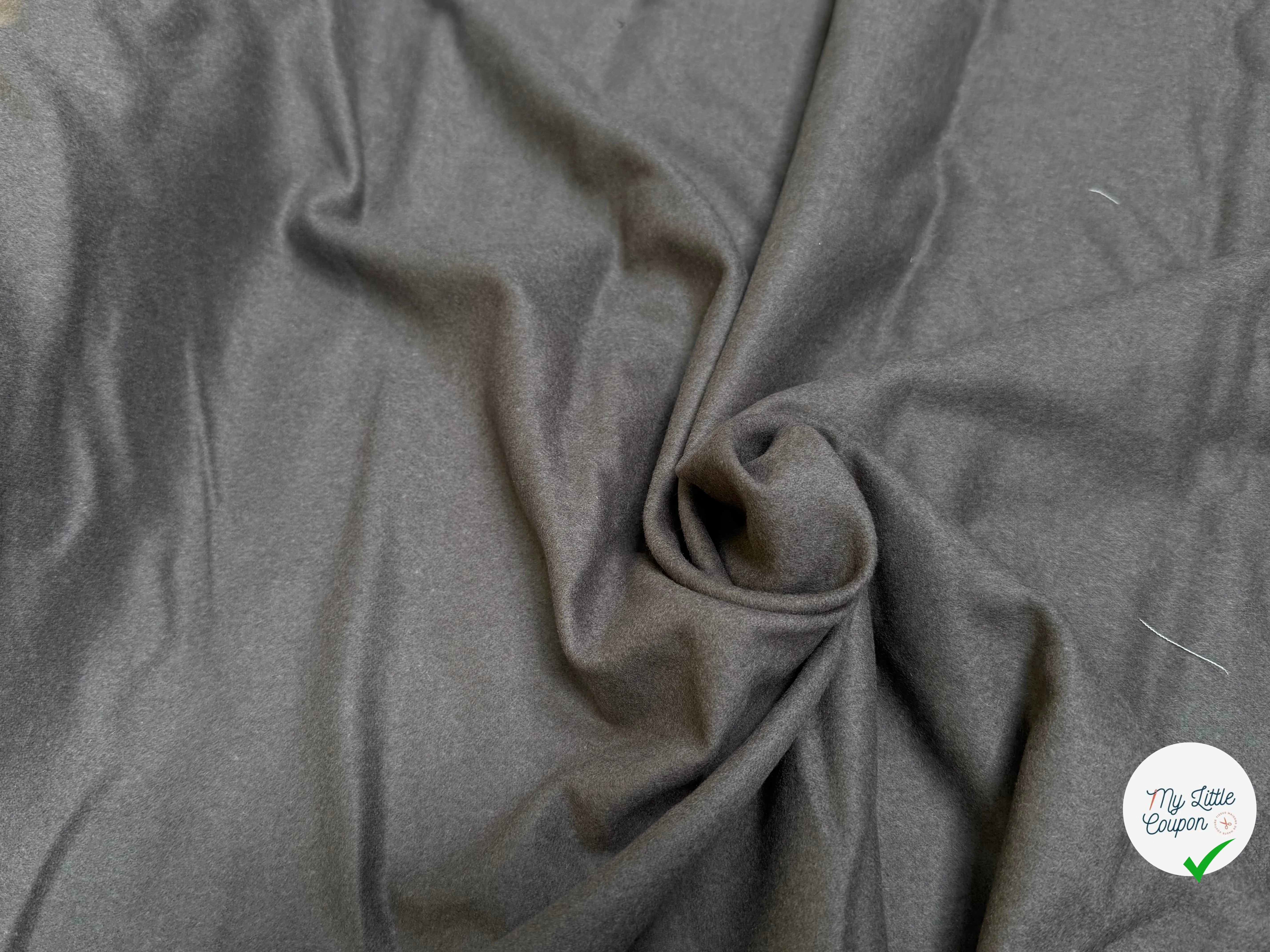 DRAPERIE DE LAINE GRIS MARRONNÉ - My Little Coupon