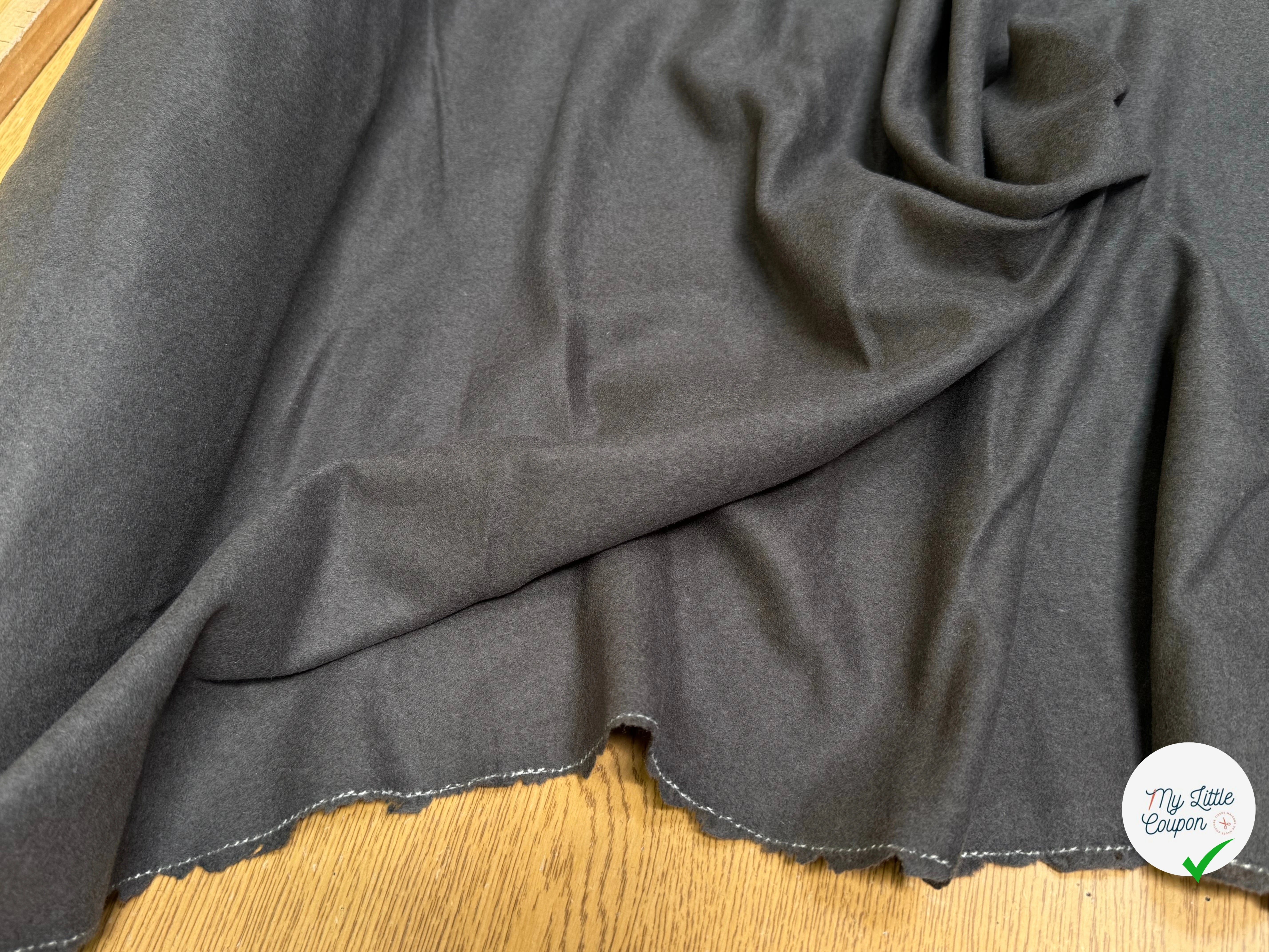 DRAPERIE DE LAINE GRIS MARRONNÉ - My Little Coupon