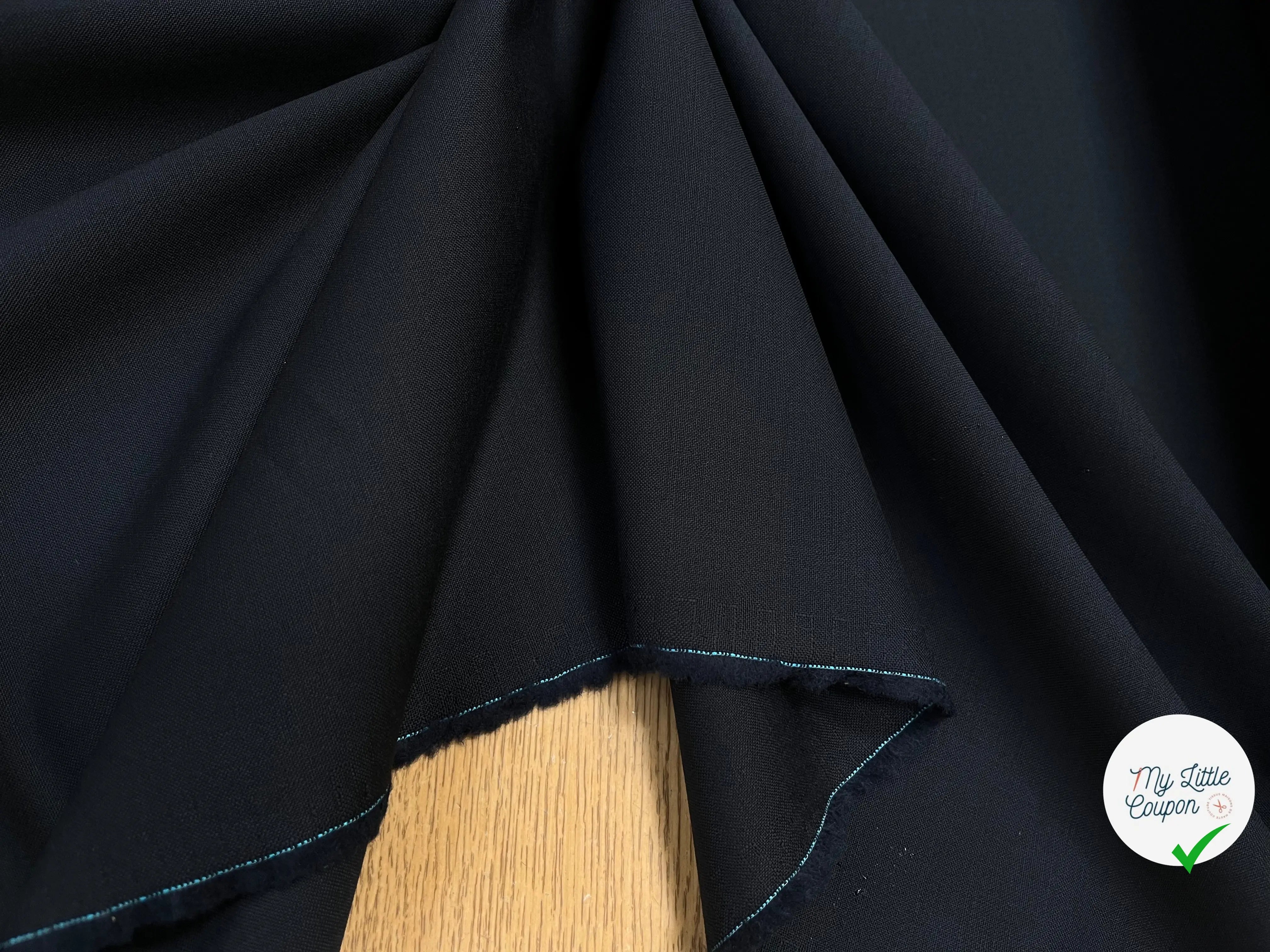 DRAPERIE DE LAINE NOIR DEPERLANTE - My Little Coupon