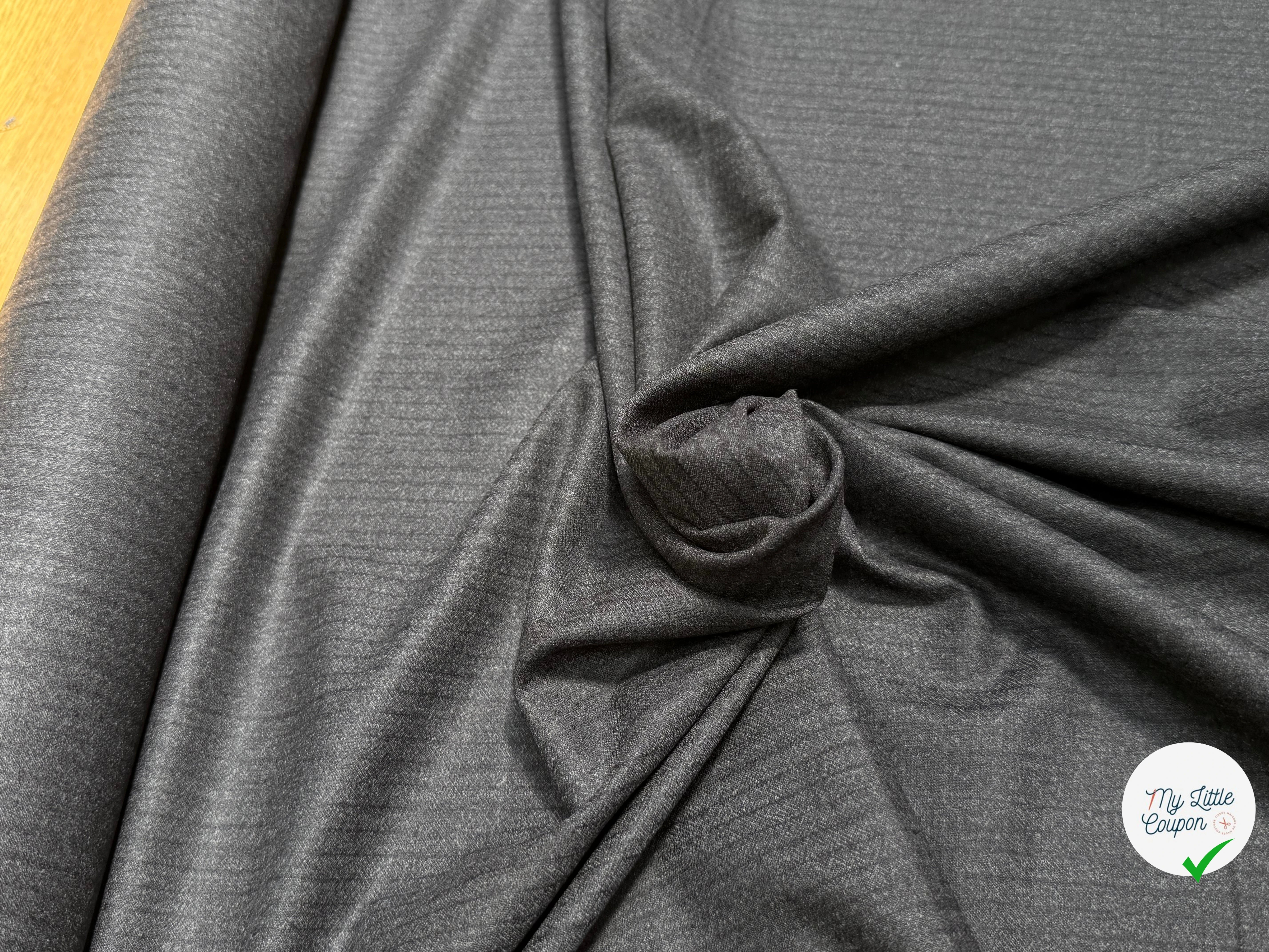 DRAPERIE DE LAINE RAYÉE GRIS BELLE TENUE - My Little Coupon
