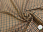DRAPERIE DE LAINE REVERSIBLE PIED DE COQ MARRON MULTICO BELLE TENUE 64% LAINE - My Little Coupon