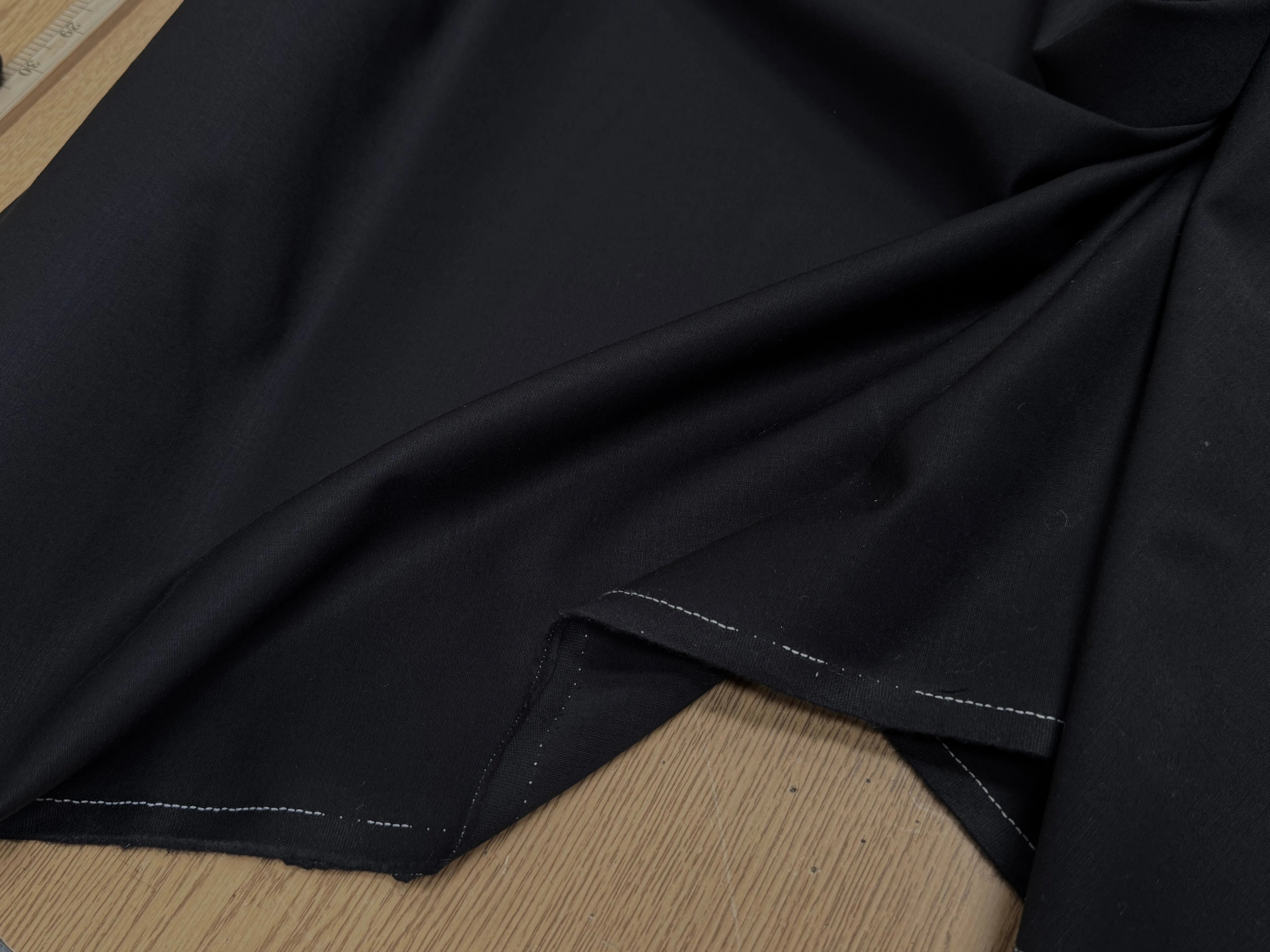 DRAPERIE DE LAINE STRETCH BEAU TOMBÉ MARINE FONCÉ - My Little Coupon