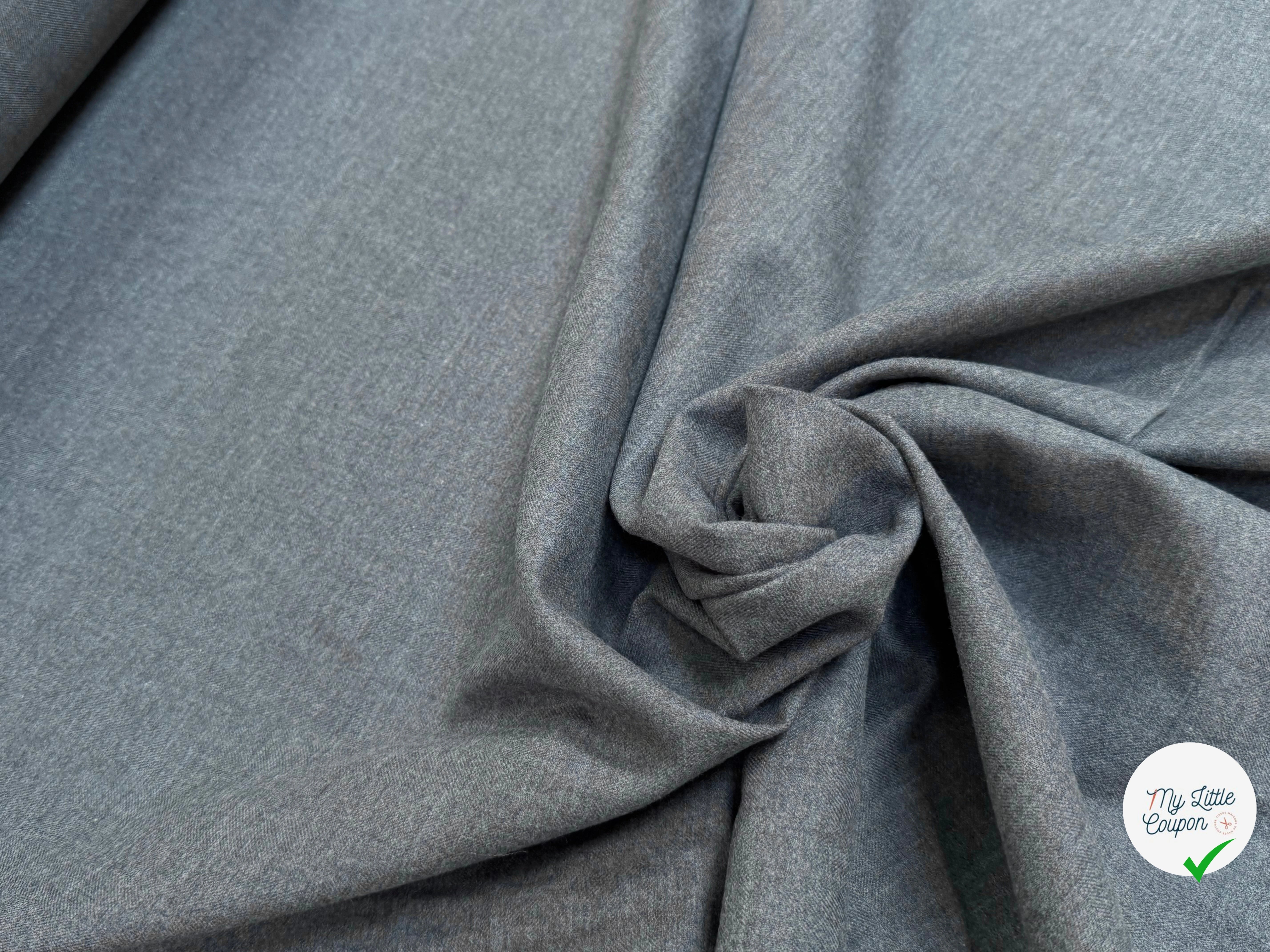 DRAPERIE DE LAINE STRETCH GRIS TOMBÉ CHIC - My Little Coupon