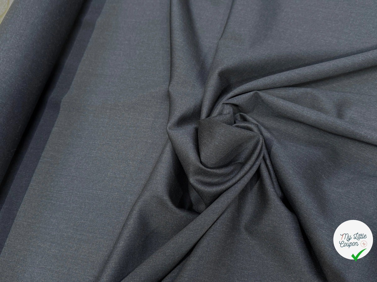 DRAPERIE DE LAINE SUPER 100'S GRIS ANTHRACITE TRÈS ÉLÉGANT - My Little Coupon