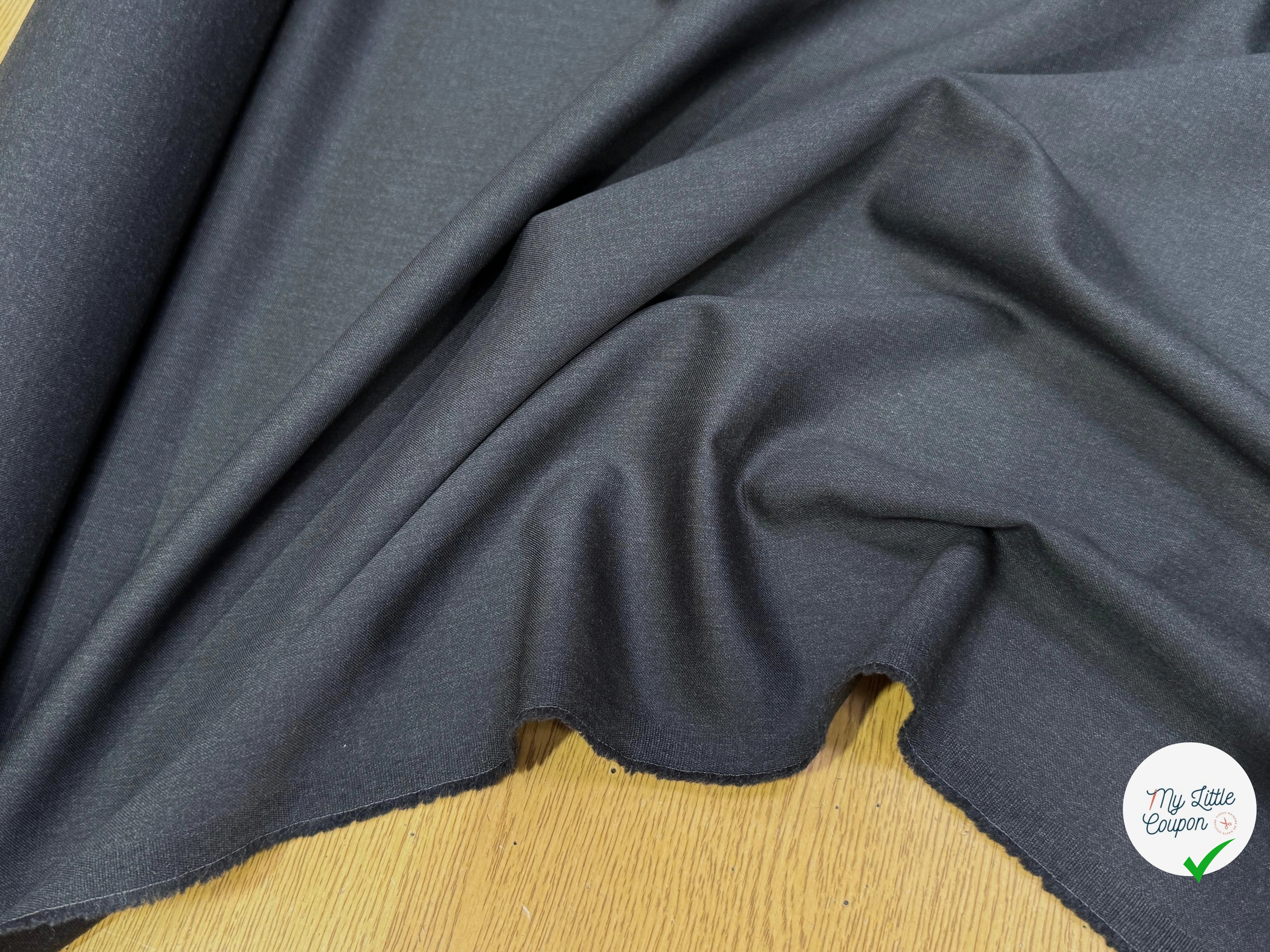 DRAPERIE DE LAINE SUPER 100'S GRIS ANTHRACITE TRÈS ÉLÉGANT - My Little Coupon