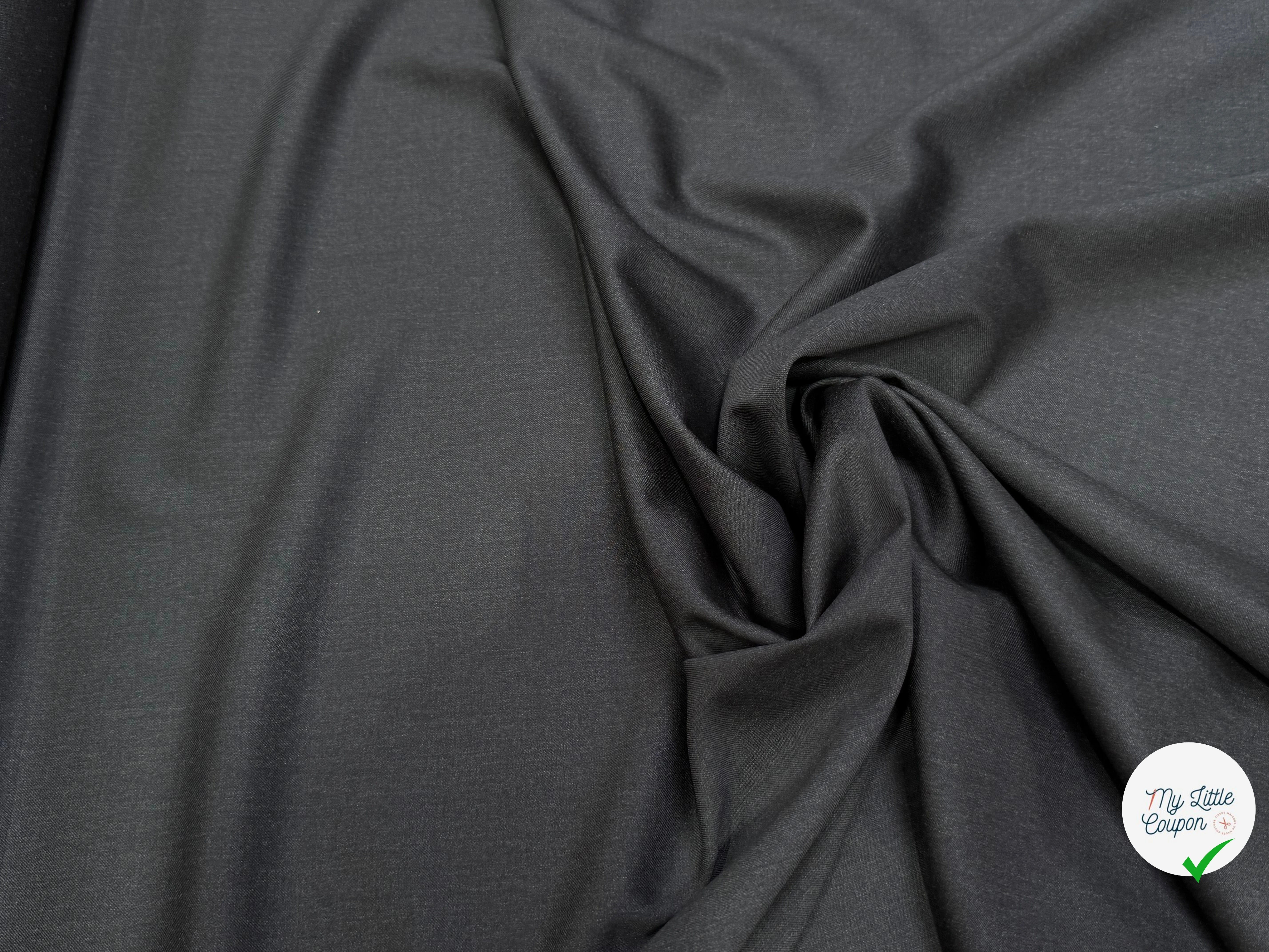 DRAPERIE DE LAINE SUPER 100'S GRIS ANTHRACITE TRÈS ÉLÉGANT - My Little Coupon