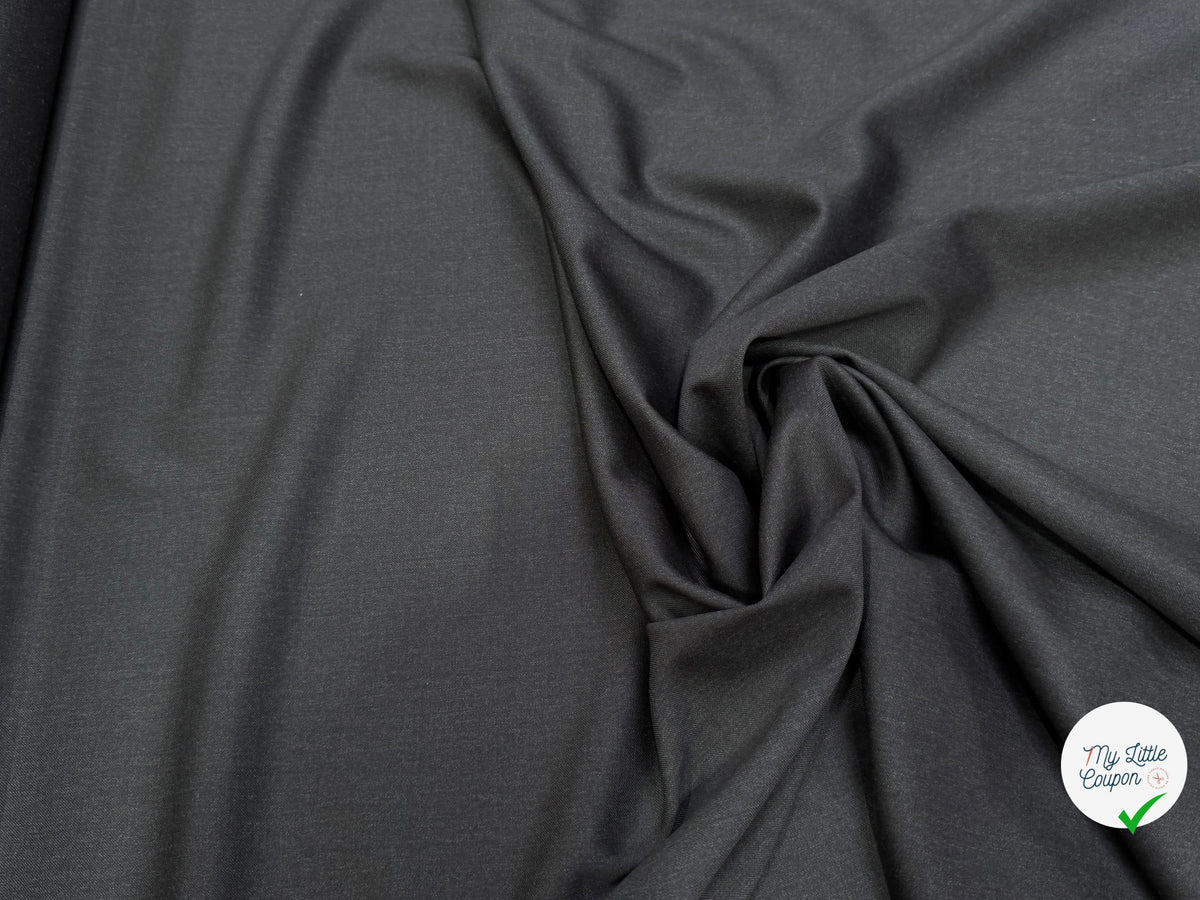DRAPERIE DE LAINE SUPER 100'S GRIS ANTHRACITE TRÈS ÉLÉGANT - My Little Coupon