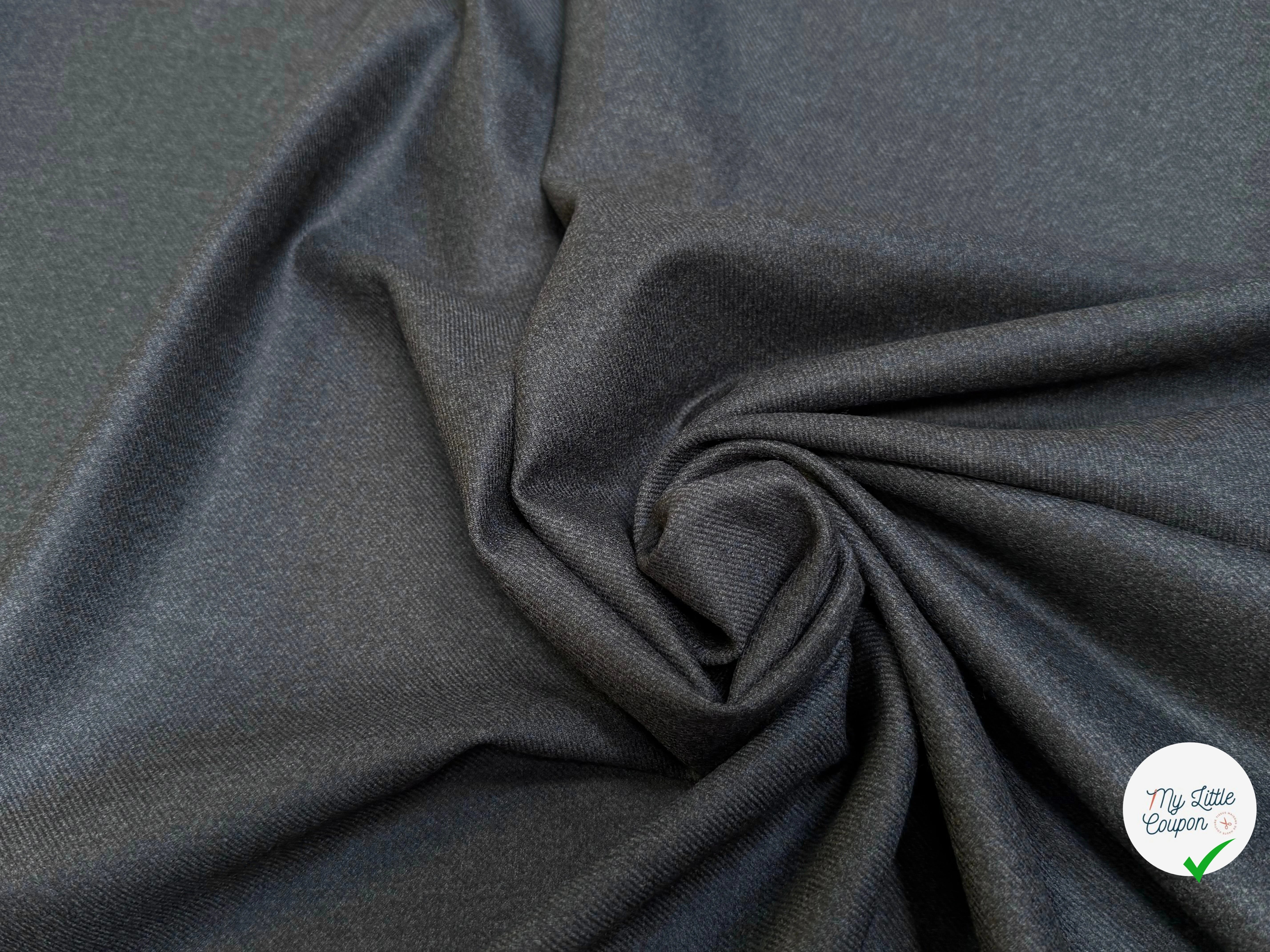 DRAPERIE DE LAINE SUPERBE TENUE STRETCH GRIS - My Little Coupon