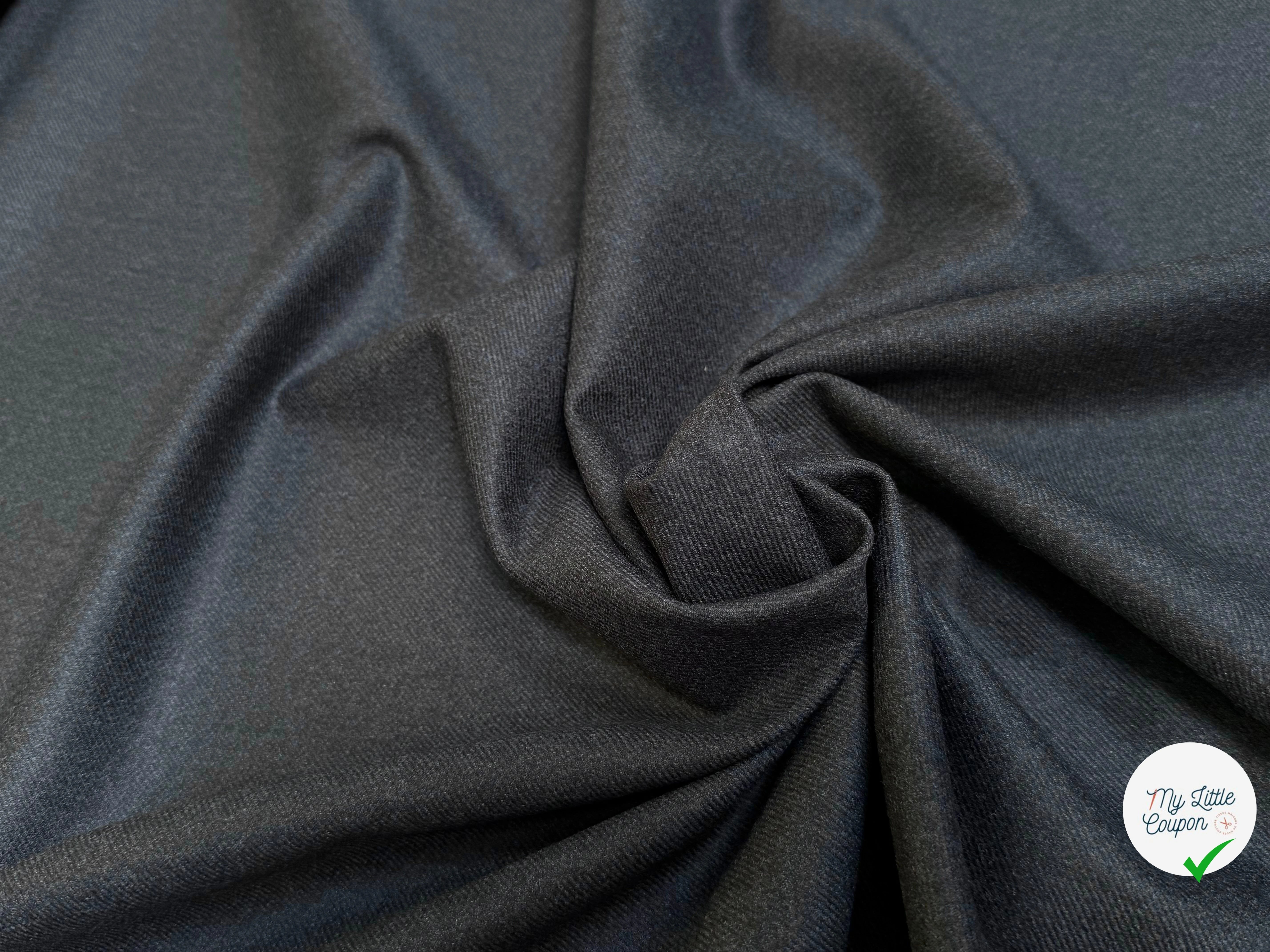DRAPERIE DE LAINE SUPERBE TENUE STRETCH GRIS - My Little Coupon