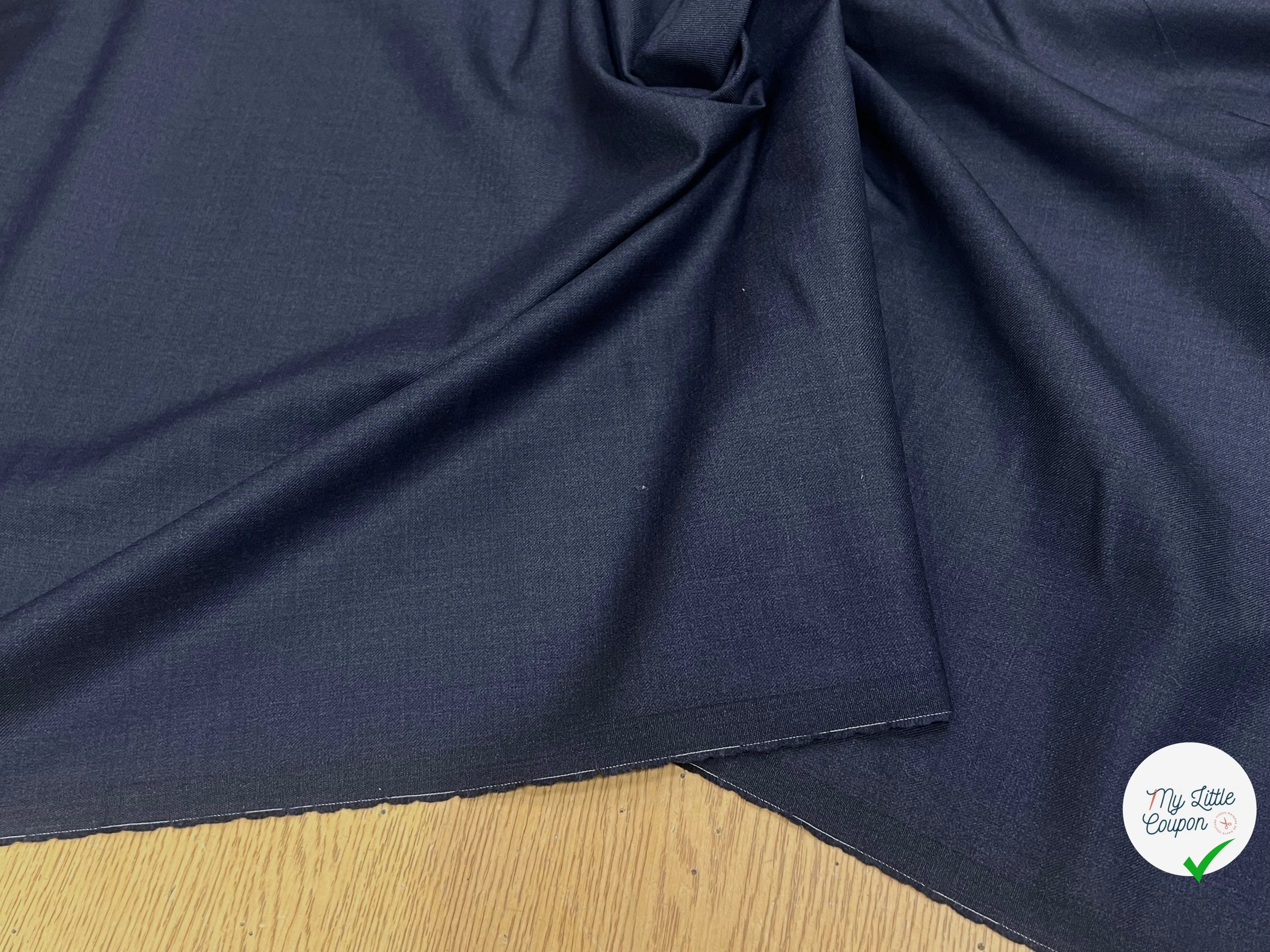 DRAPERIE DE LAINE TENUE ÉLÉGANTE BLEU GRIS TRÈS BEAU TOUCHER - My Little Coupon