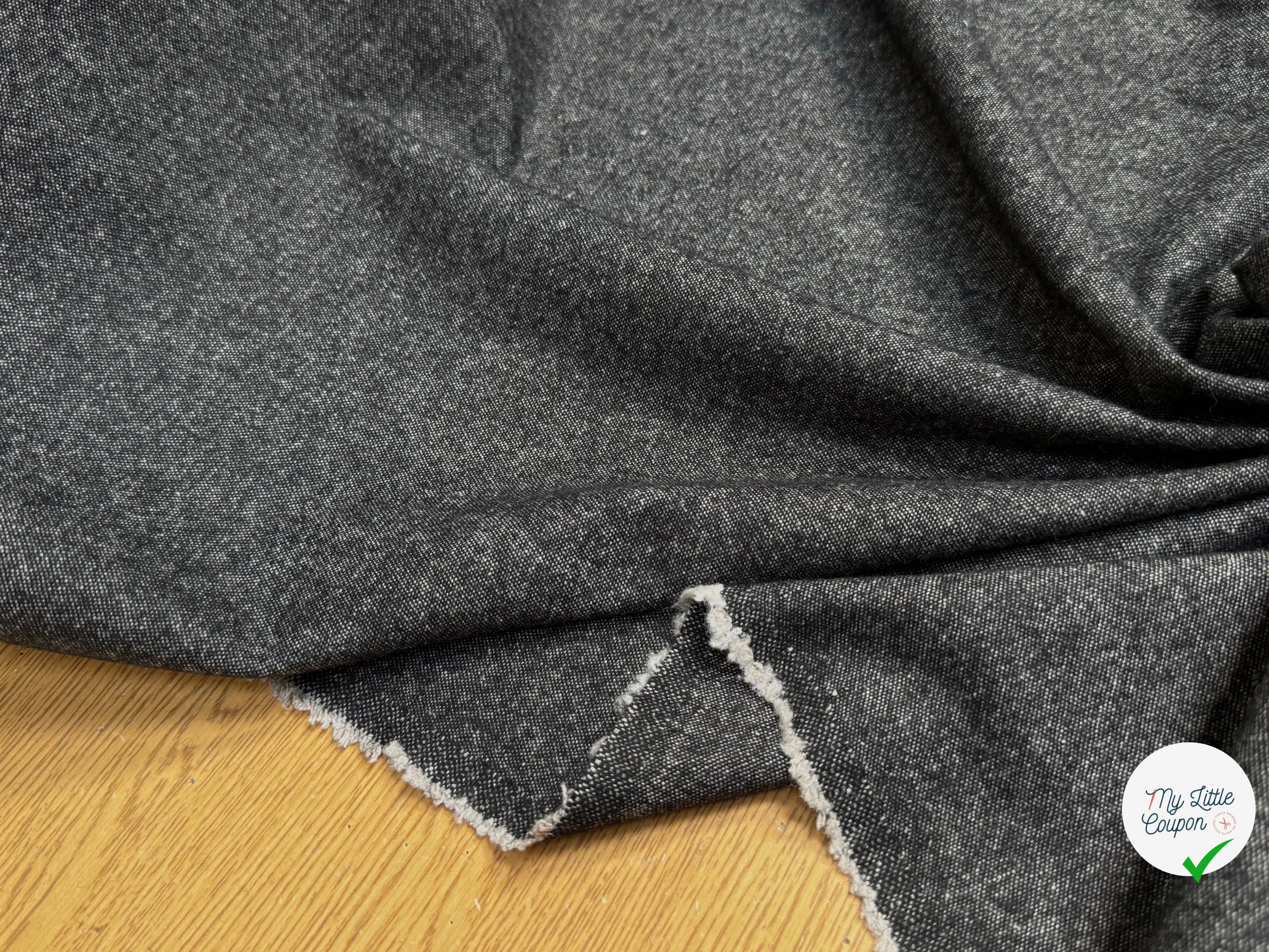 DRAPERIE DE LAINE TOUCHER DOUX 80% LAINE GRIS CHINÉ - My Little Coupon