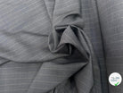 DRAPERIE DE LAINE VIERGE GRIS ANTHRACITE FINES RAYURES JAUNES MADE IN ITALY - My Little Coupon