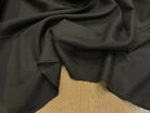 DRAPERIE DÉLICATE LÉGÈREMENT SATINÉE KAKI FONCÉ AU TOMBÉ FLUIDE 100% LAINE VIERGE - My Little Coupon