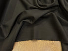 DRAPERIE DÉLICATE LÉGÈREMENT SATINÉE KAKI FONCÉ AU TOMBÉ FLUIDE 100% LAINE VIERGE - My Little Coupon