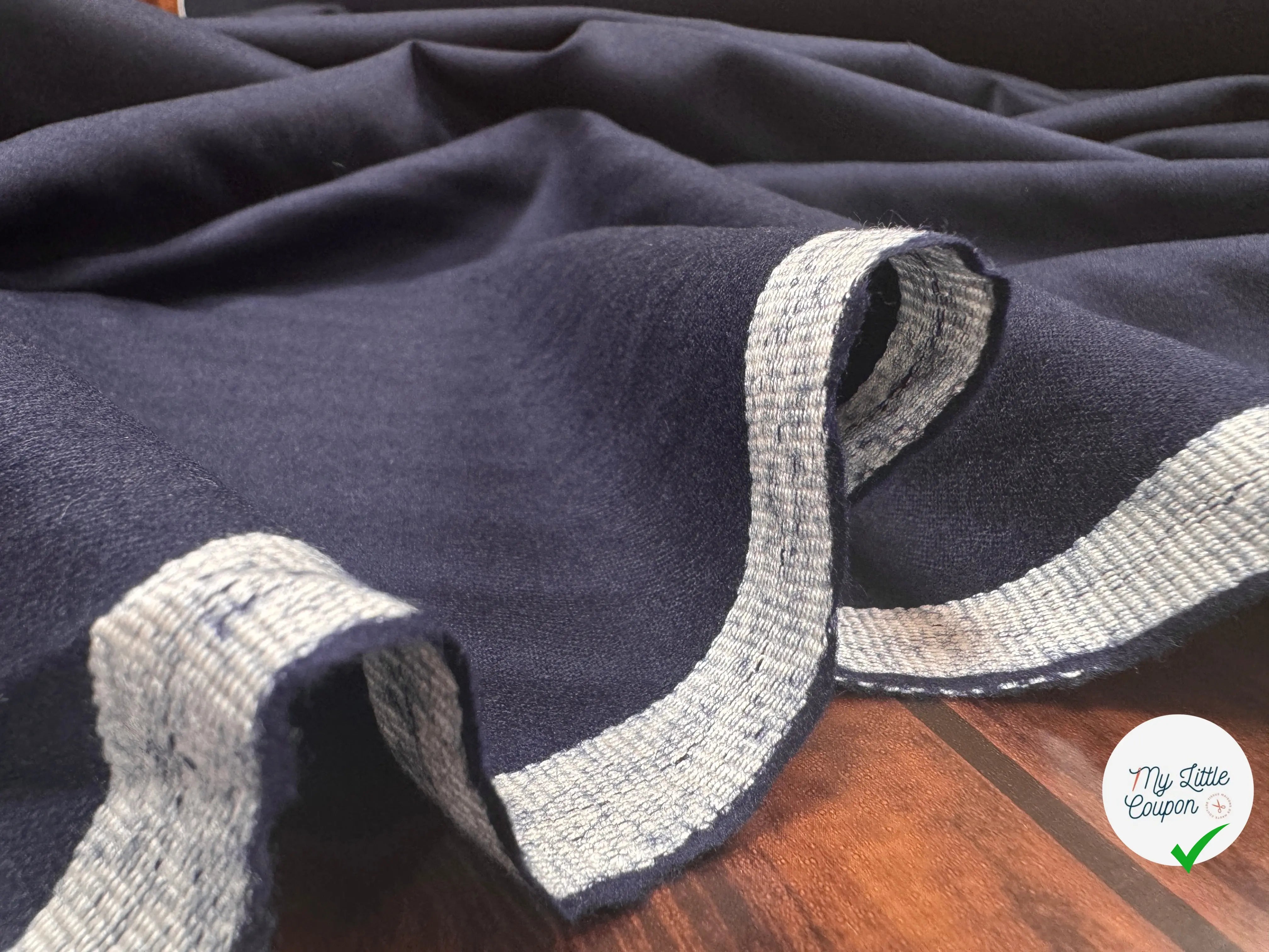 DRAPERIE FLANELLE PURE LAINE ENCRE DE CHINE - My Little Coupon