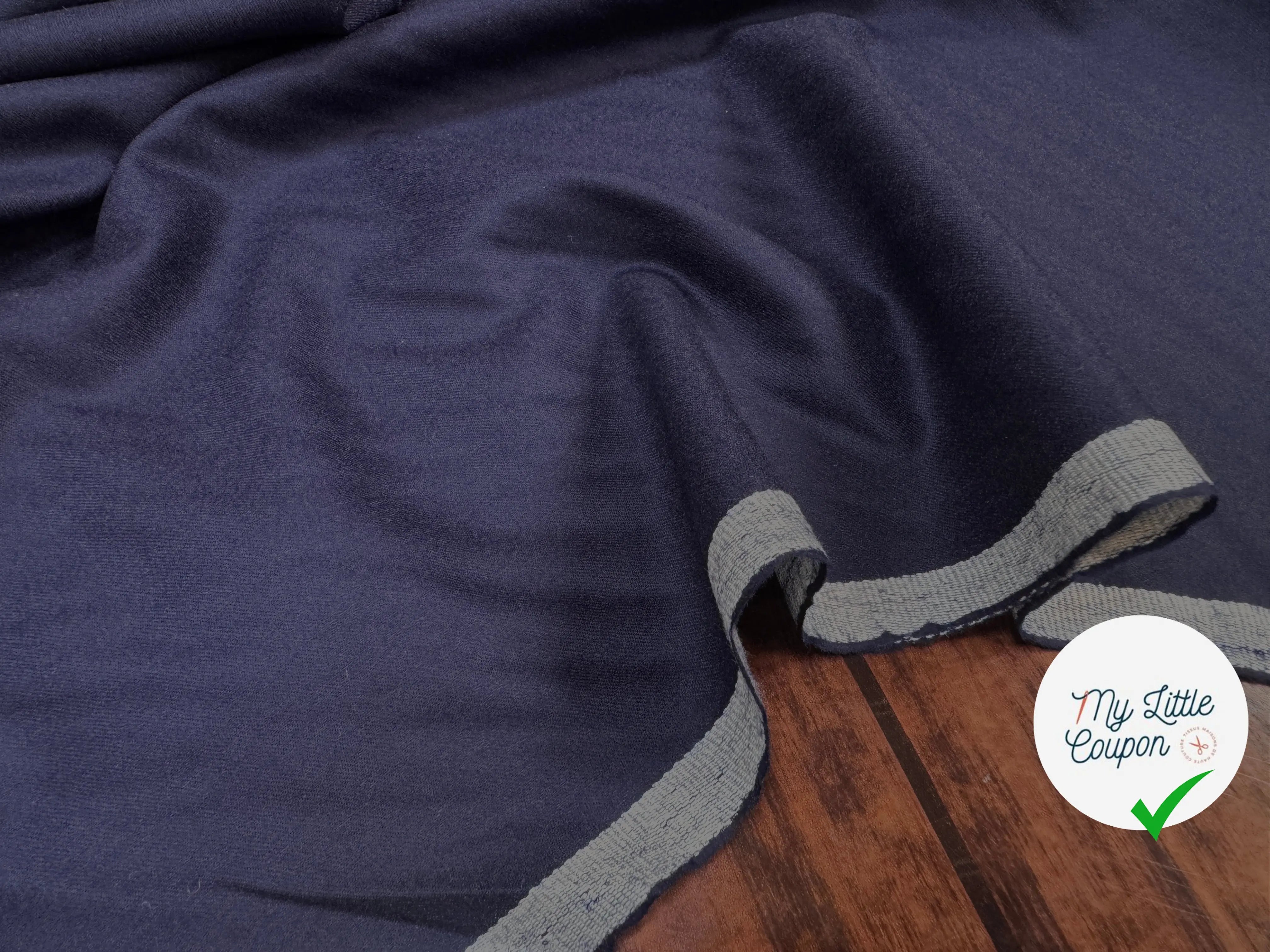 DRAPERIE FLANELLE PURE LAINE ENCRE DE CHINE - My Little Coupon