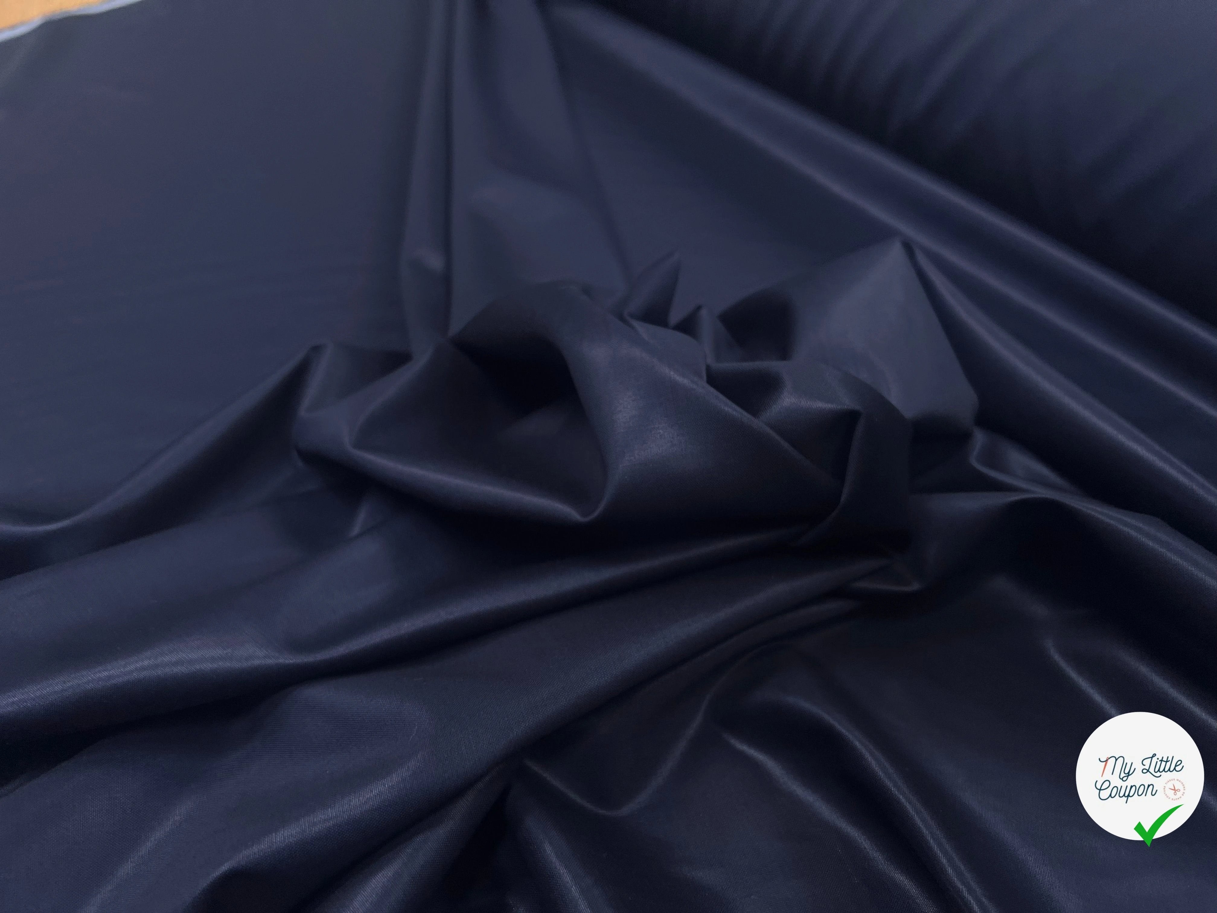 DRAPERIE ITALIENNE 100% LAINE MARINE 643 LUISANTE - My Little Coupon