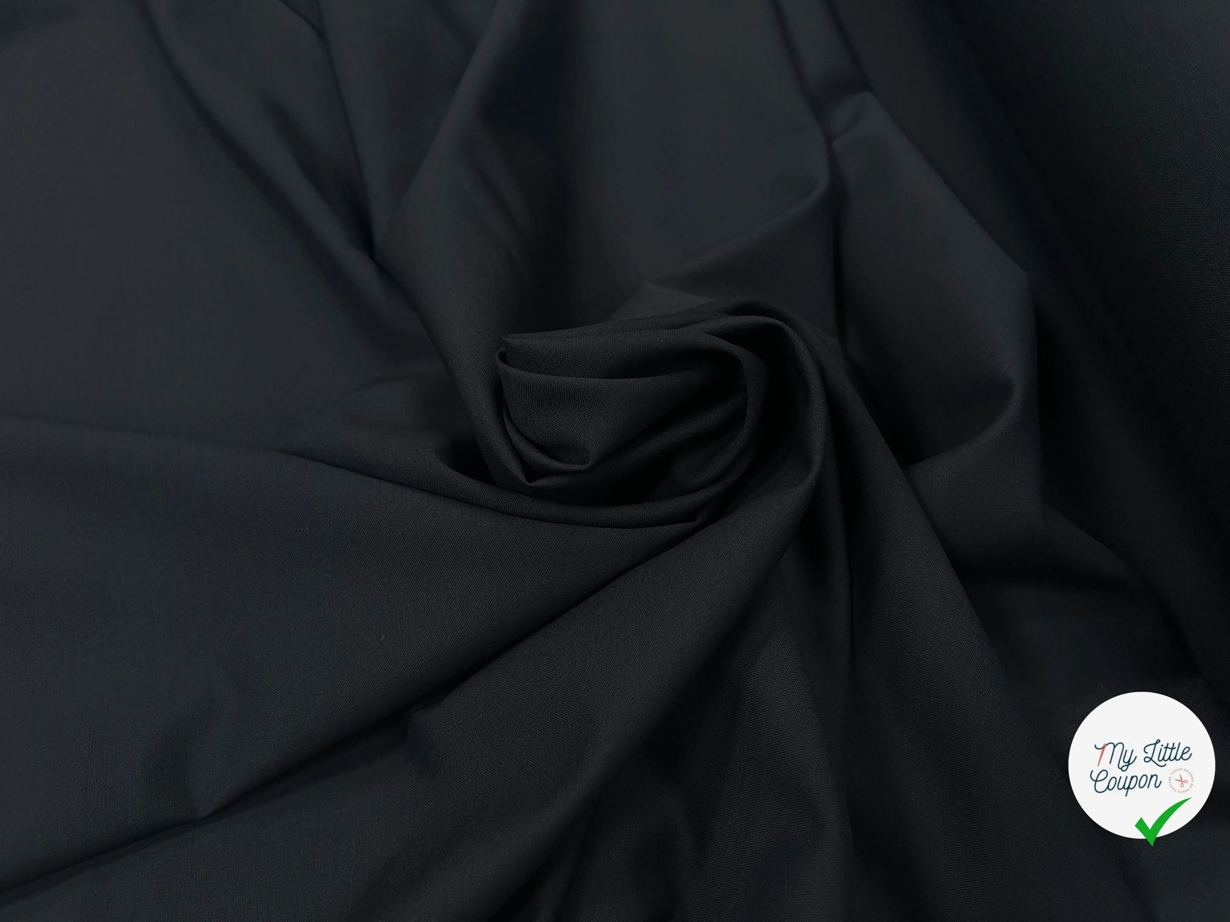 DRAPERIE LAINE ANTHRACITE NOIR - My Little Coupon