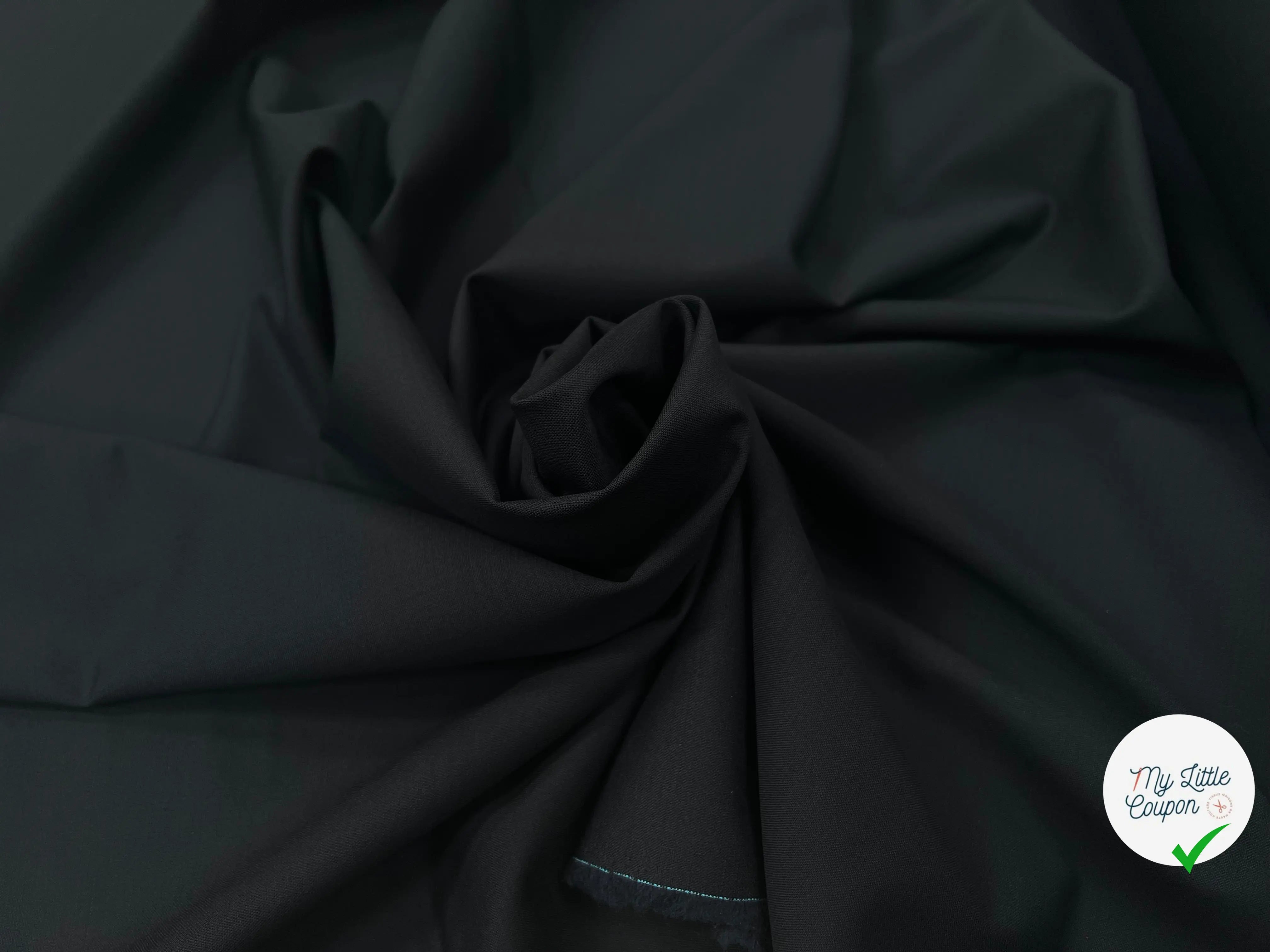 DRAPERIE LAINE ANTHRACITE NOIR - My Little Coupon