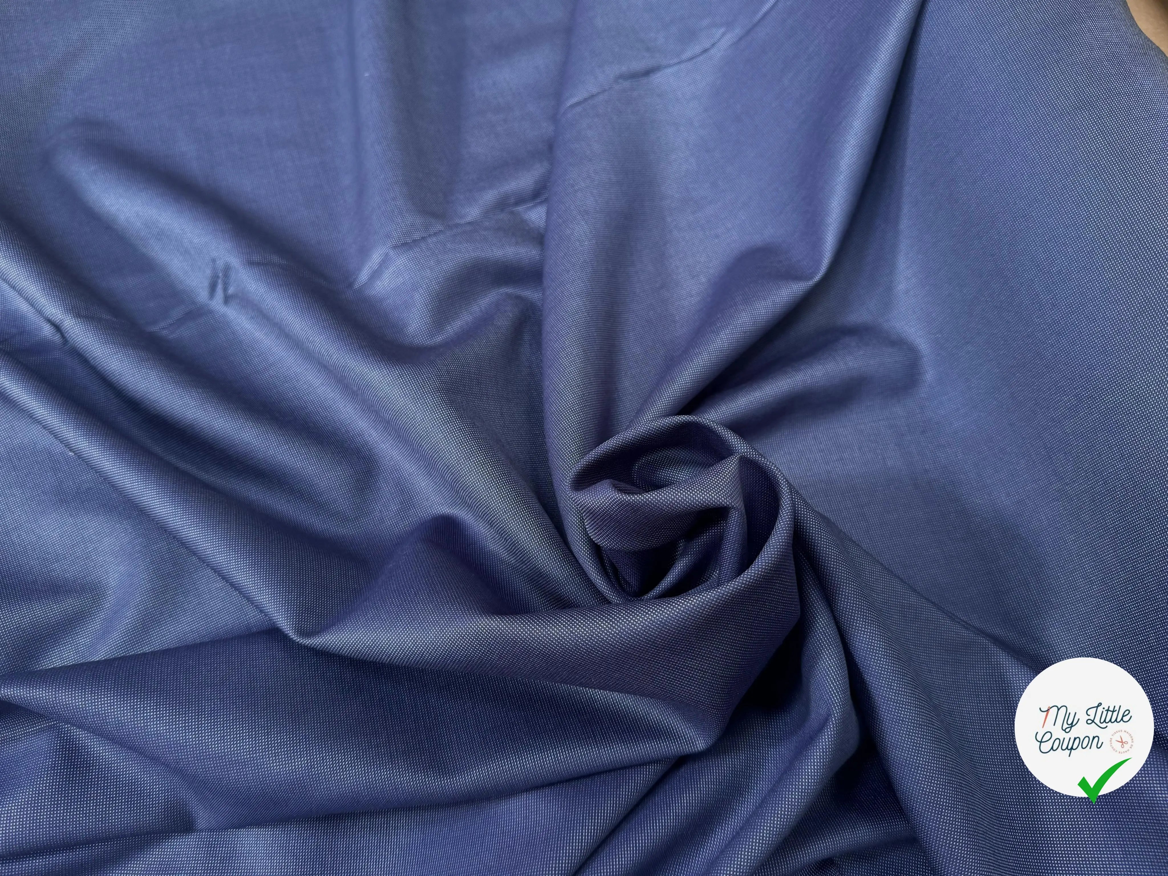 DRAPERIE LAINE CAVIAR BLEU POINTILLÉS CHIC - My Little Coupon