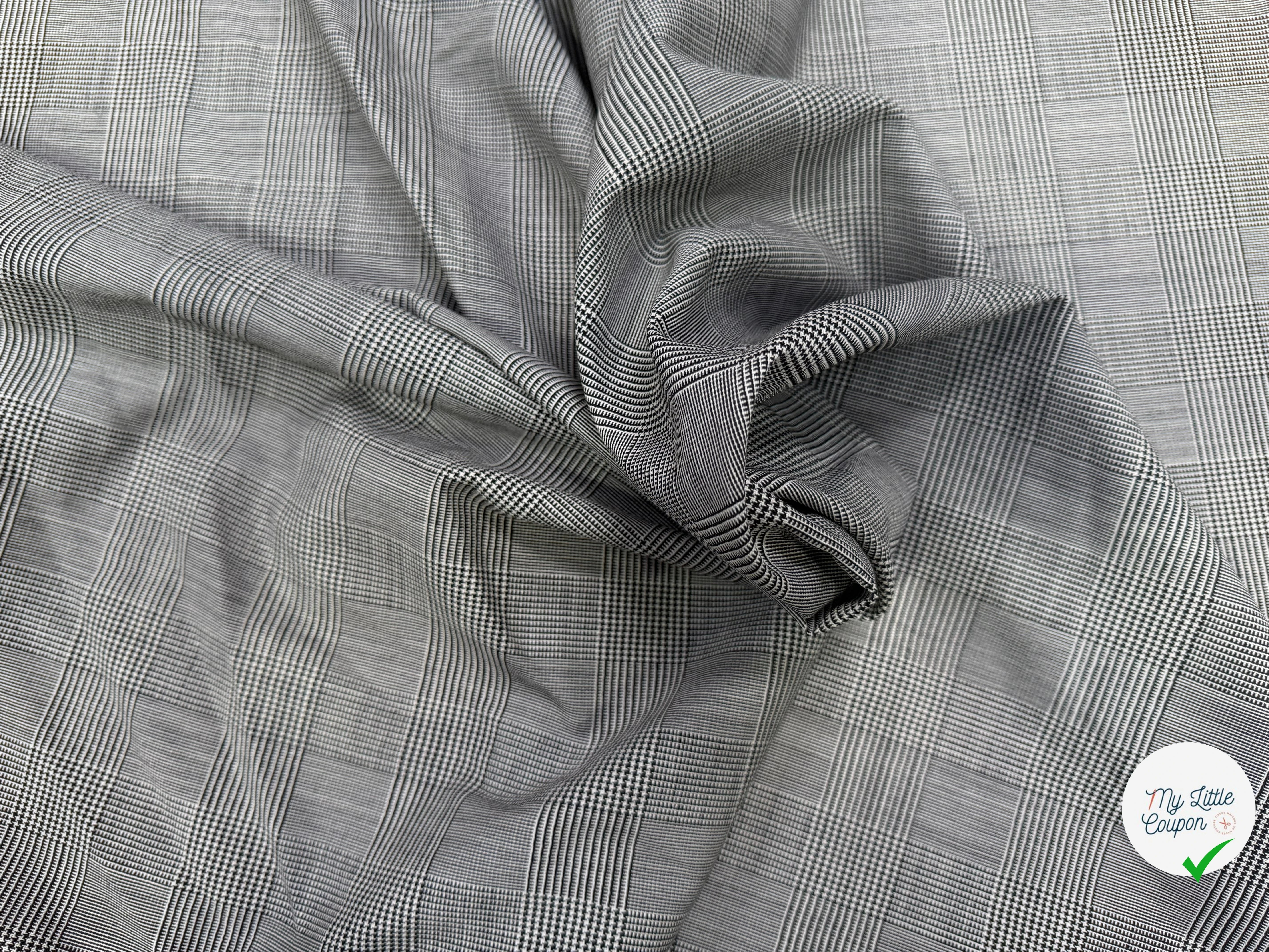 DRAPERIE LAINE MI SAISON CHIC PRINCE DE GALLES STRETCH - My Little Coupon