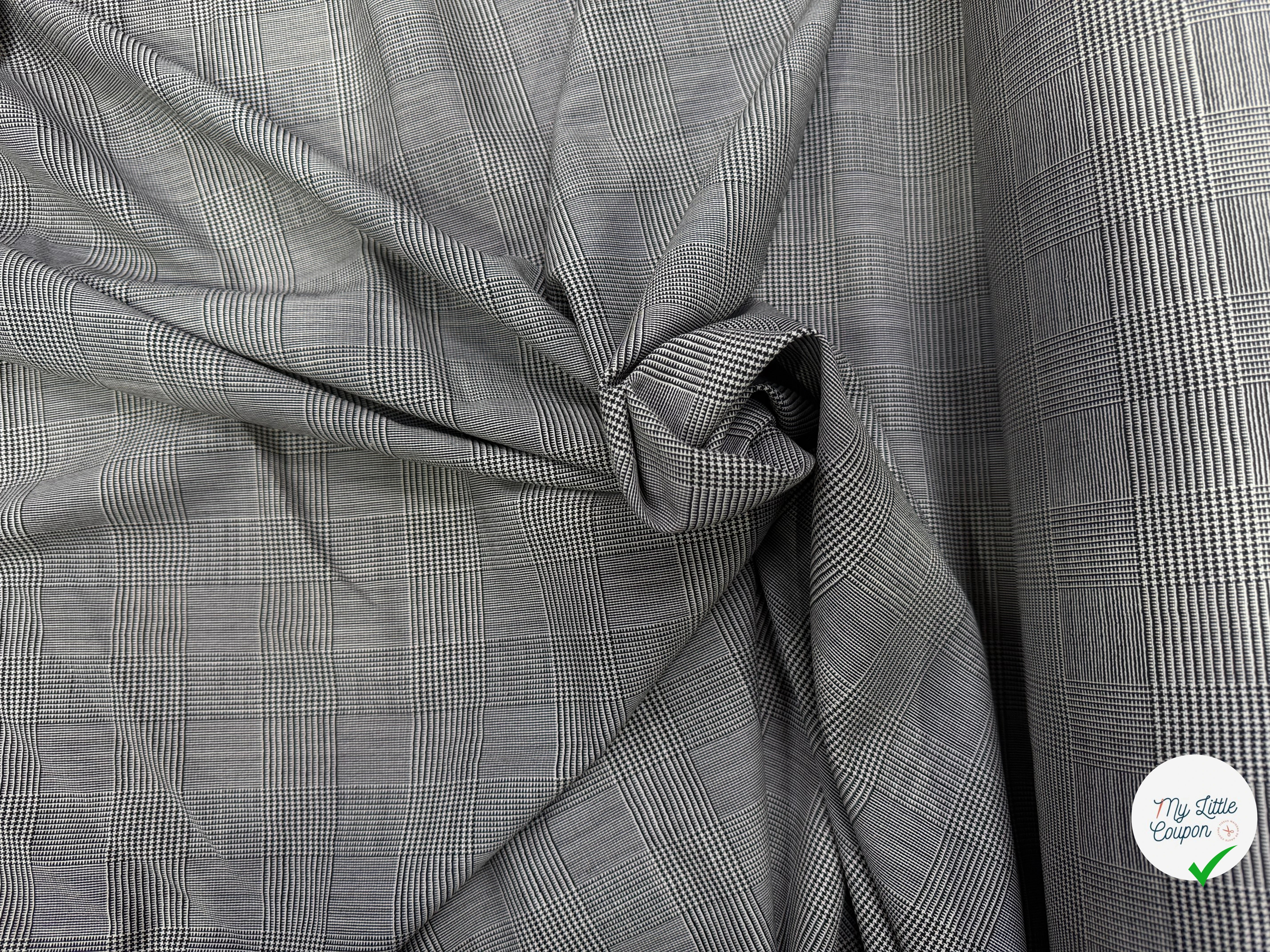 DRAPERIE LAINE MI SAISON CHIC PRINCE DE GALLES STRETCH - My Little Coupon