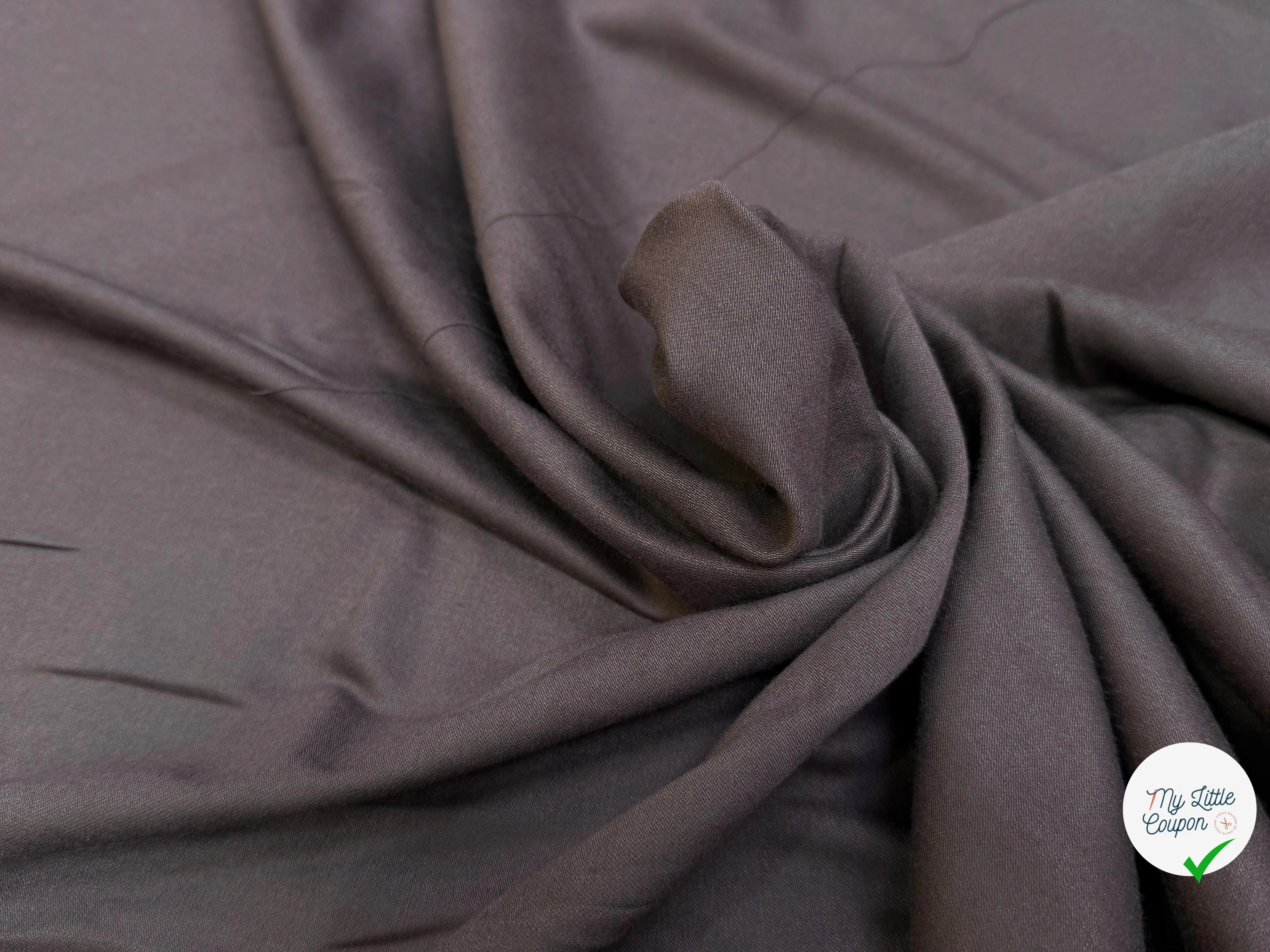 DRAPERIE LAINE VISCOSE ULTRA STRETCH MARRON CUIVRÉ SOFT TOUCHER - My Little Coupon