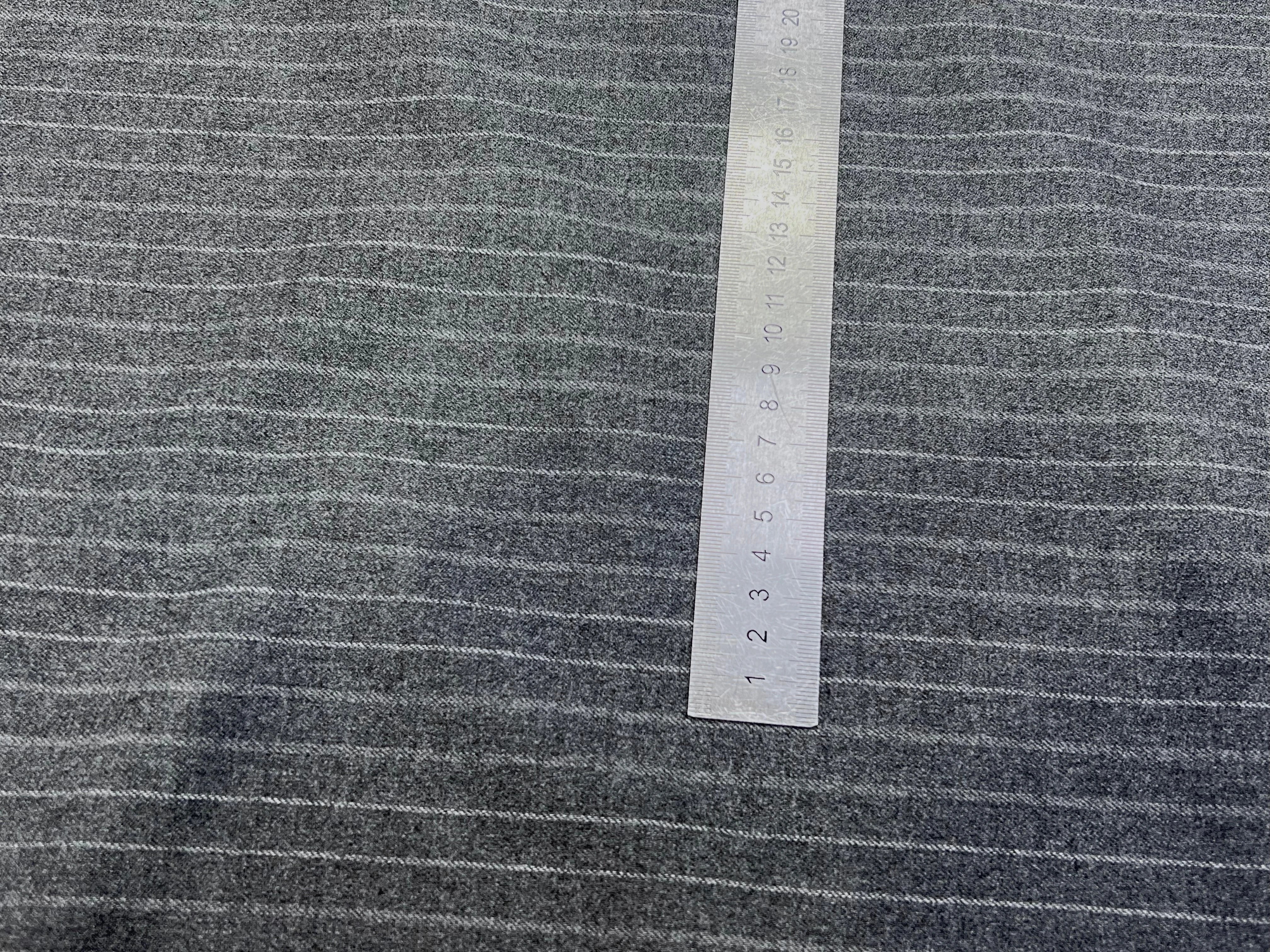 DRAPERIE LOURDE POLYVISCOSE RAYURES BLANCHES EFFET DUVTEUX - My Little Coupon