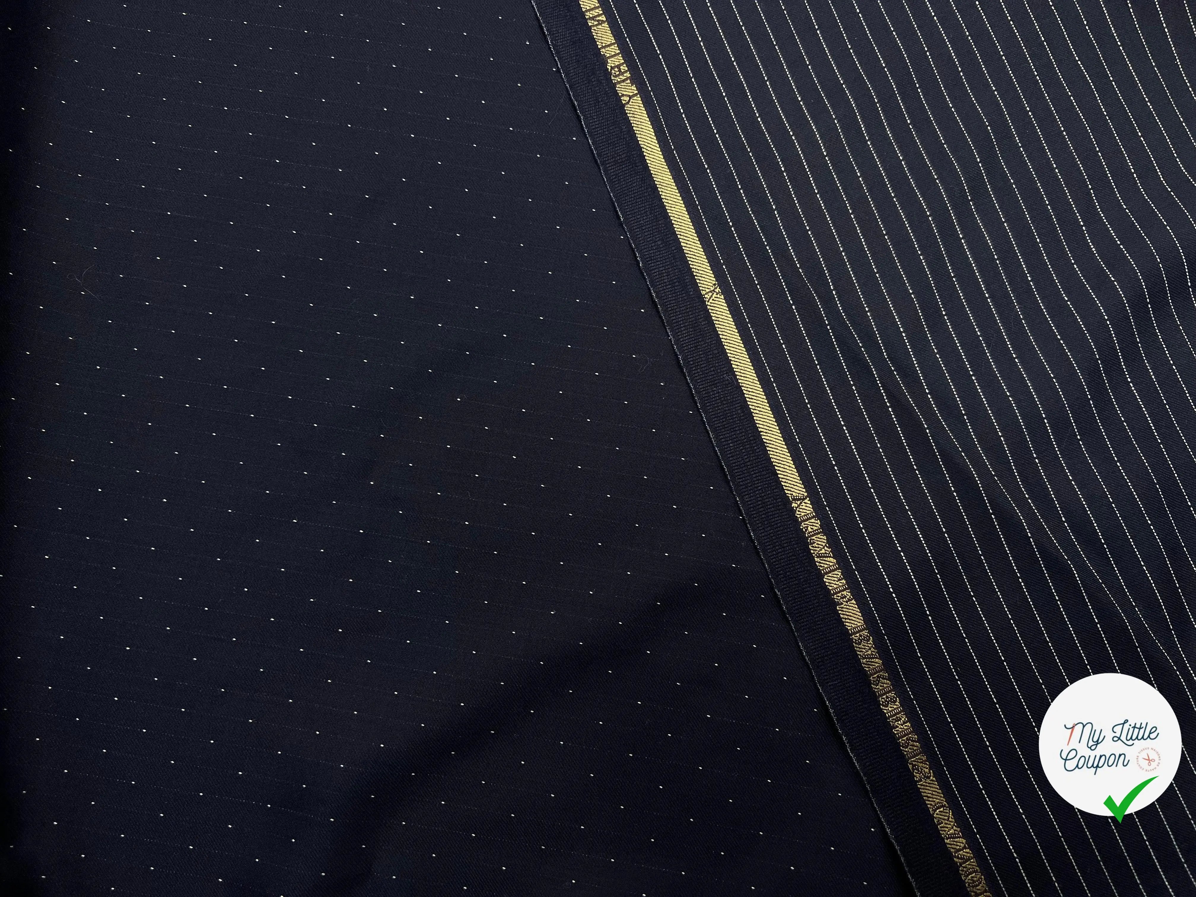 DRAPERIE MARINE RAYURES POINTILLÉS - My Little Coupon - tissu - coudre