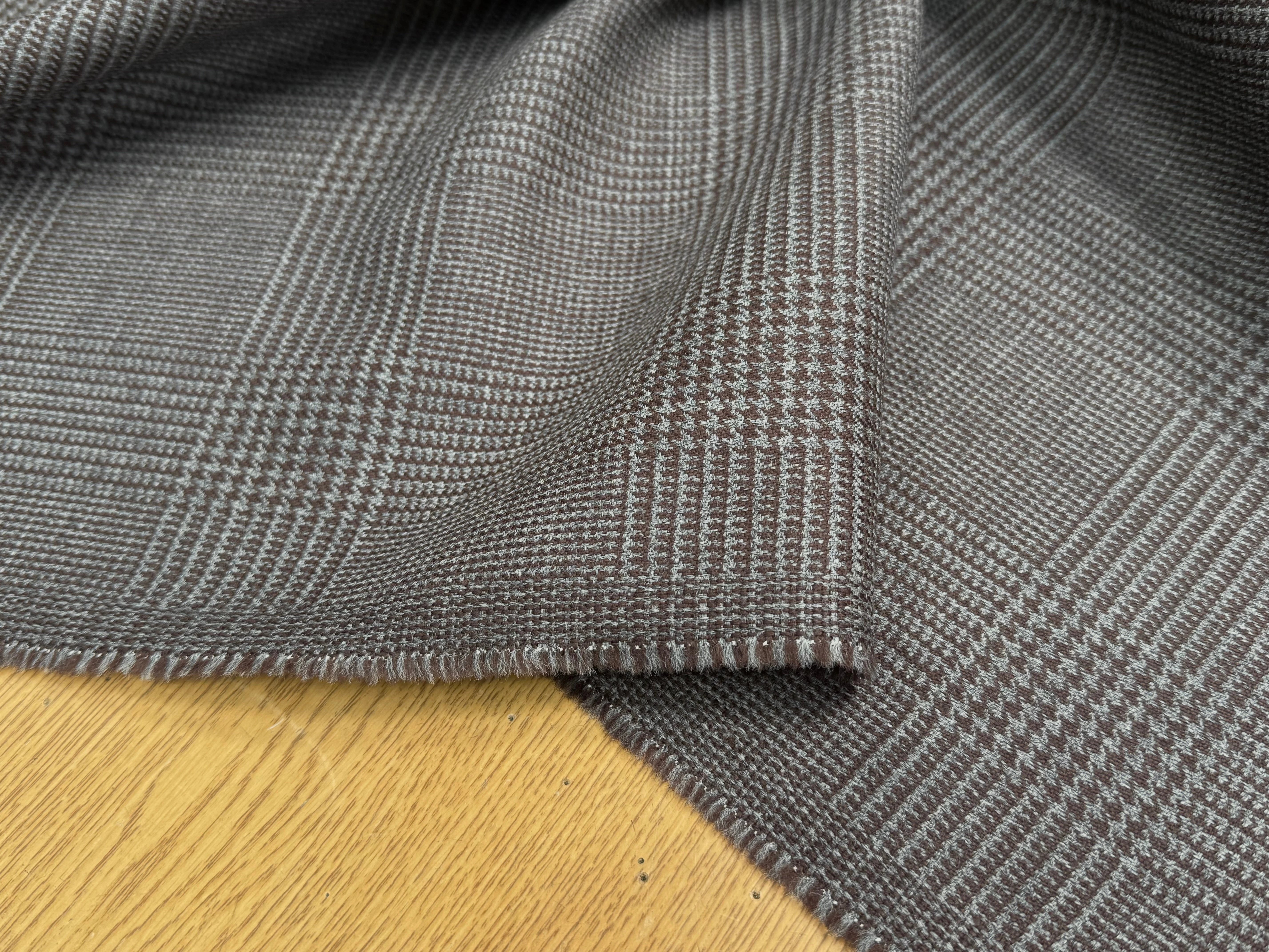 DRAPERIE MINI PIED DE COQ MARRON GRIS - My Little Coupon