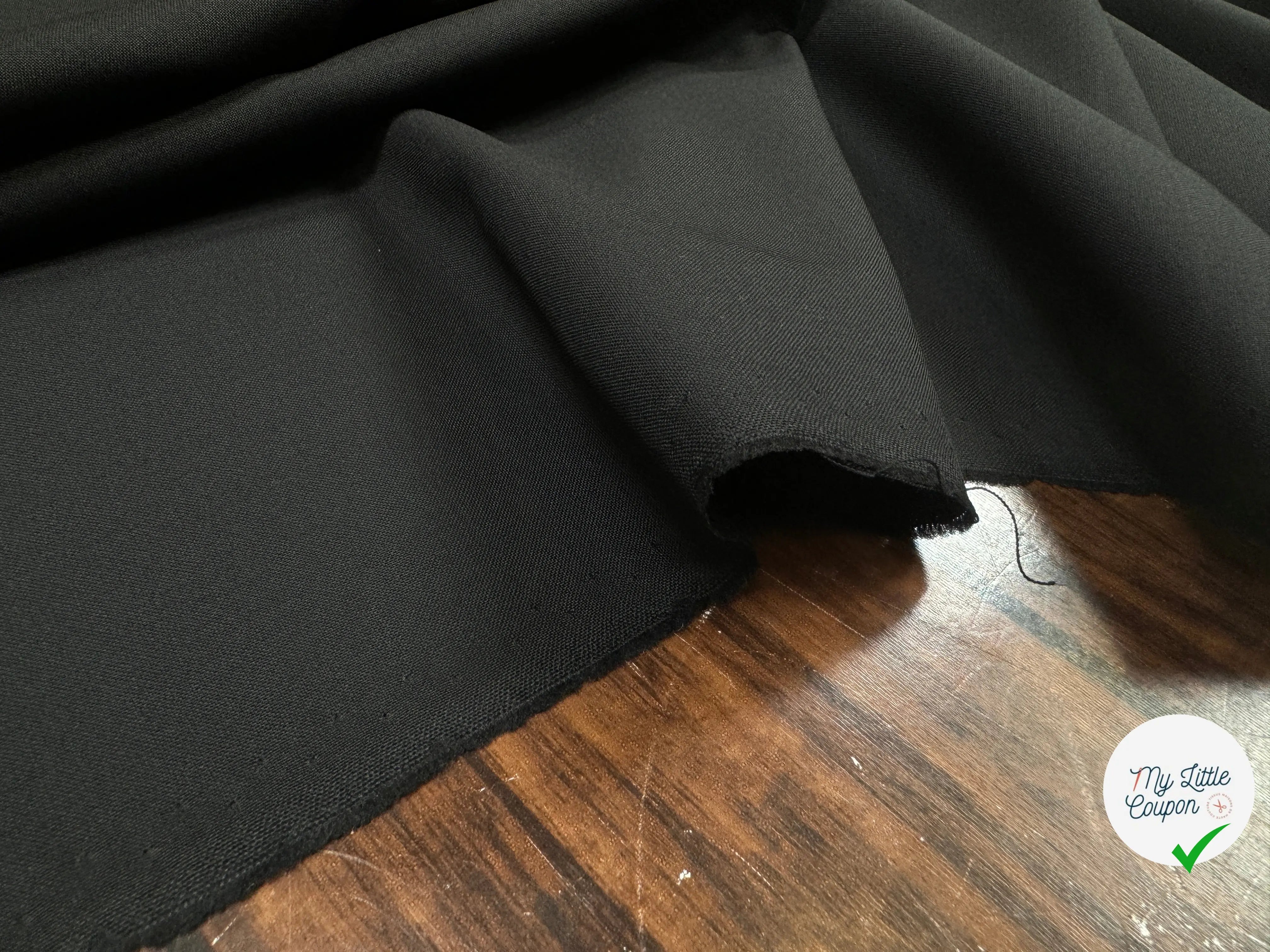 DRAPERIE NOIRE 100% LAINE - My Little Coupon