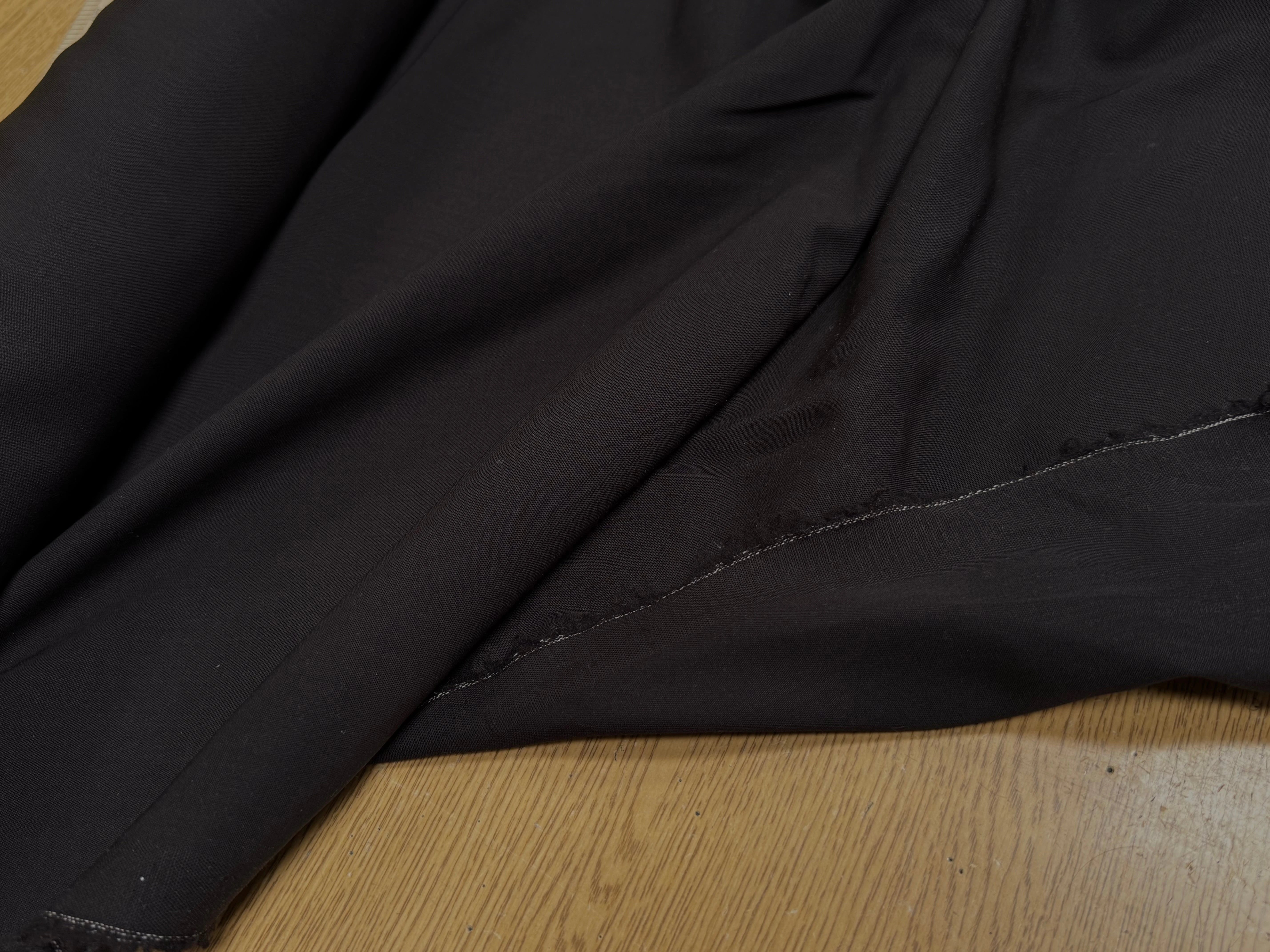 DRAPERIE POLYLAINE MARRON NOISETTE BELLE TENUE - My Little Coupon