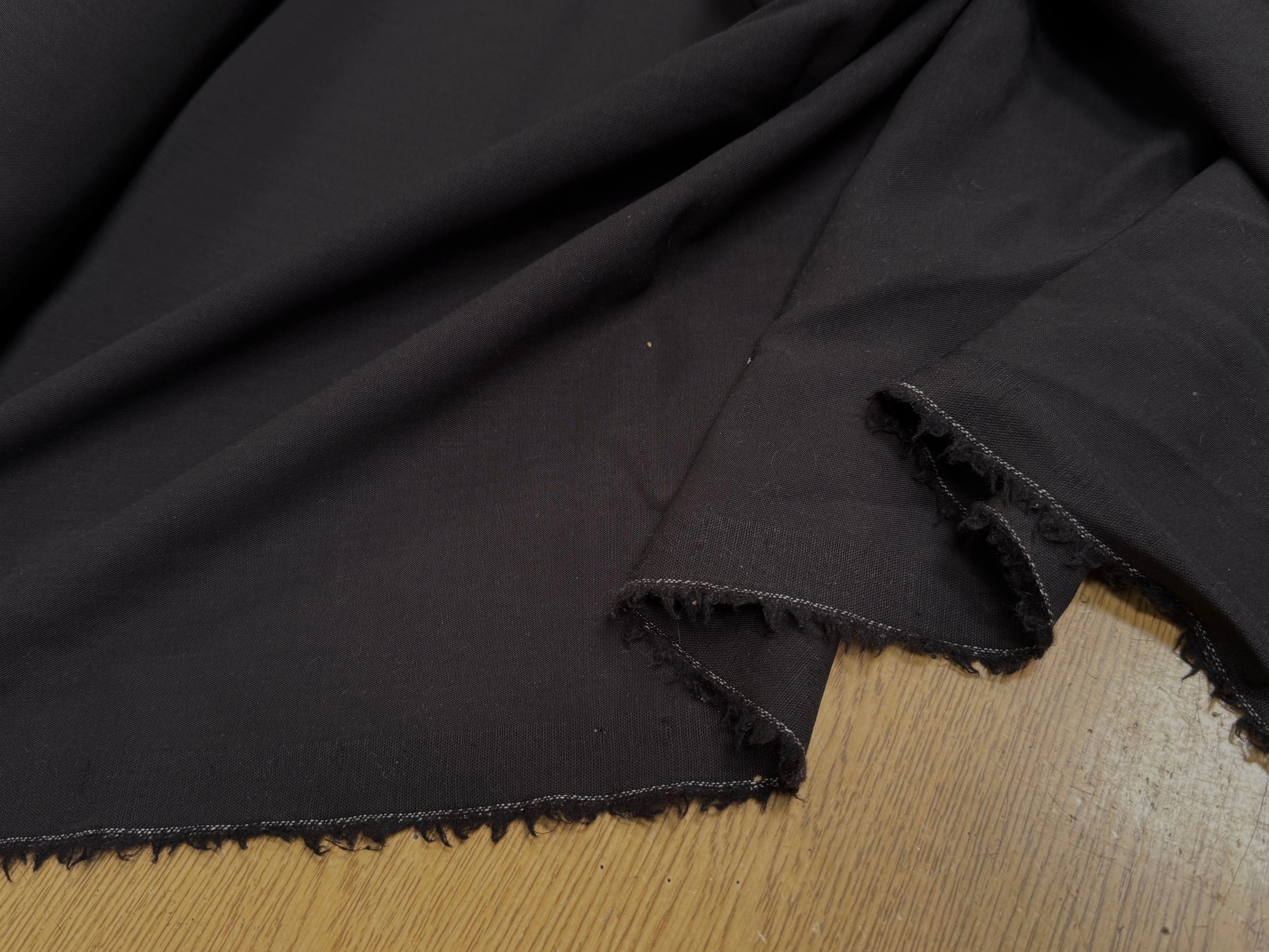 DRAPERIE POLYLAINE MARRON NOISETTE BELLE TENUE - My Little Coupon