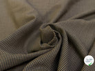 DRAPERIE POLYLAINE STRETCH PIED DE COQ MARRON NOIR - My Little Coupon