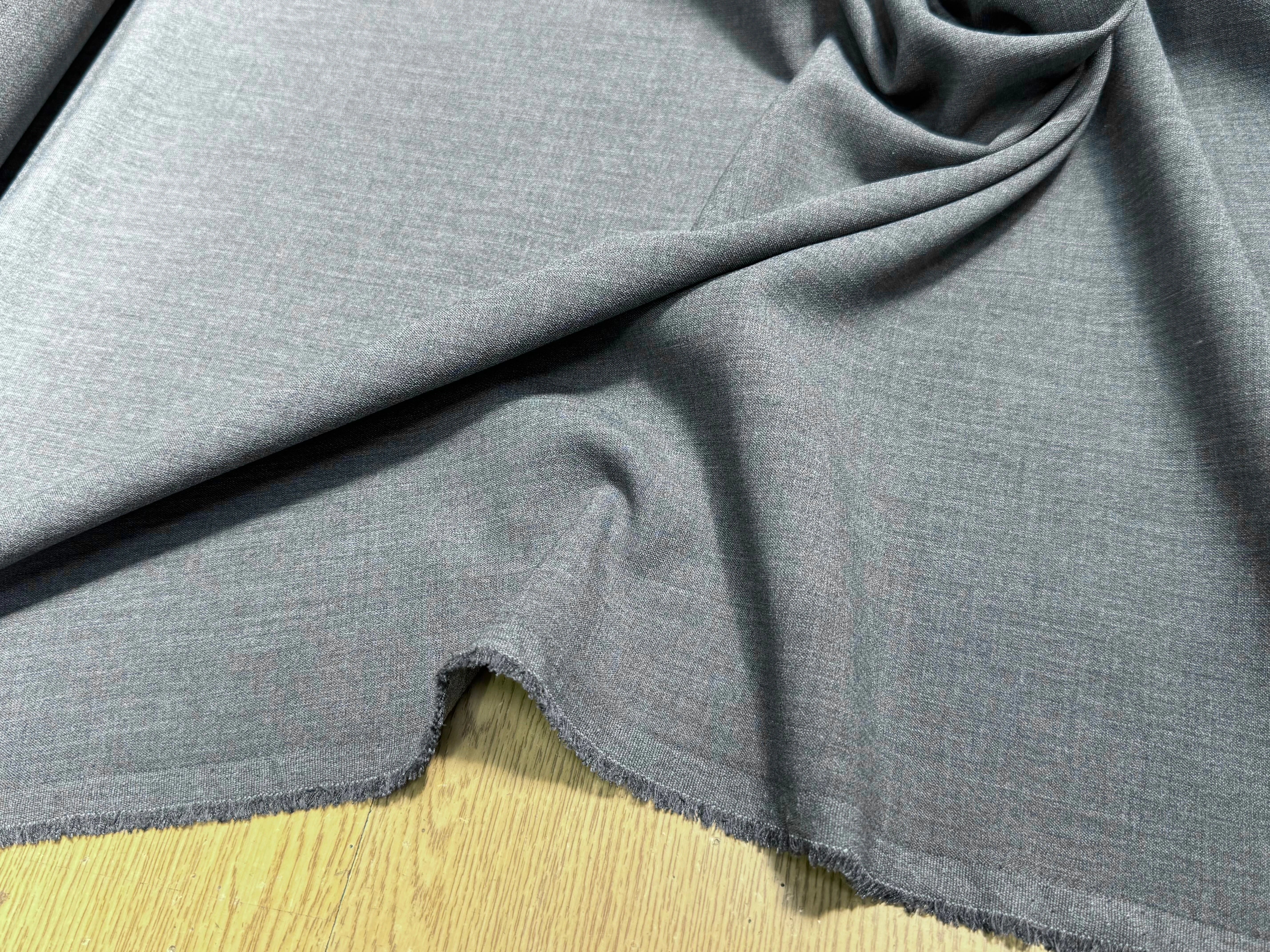 DRAPERIE POLYVISCOSE GRISE TENUE LOURDE STRETCH - My Little Coupon