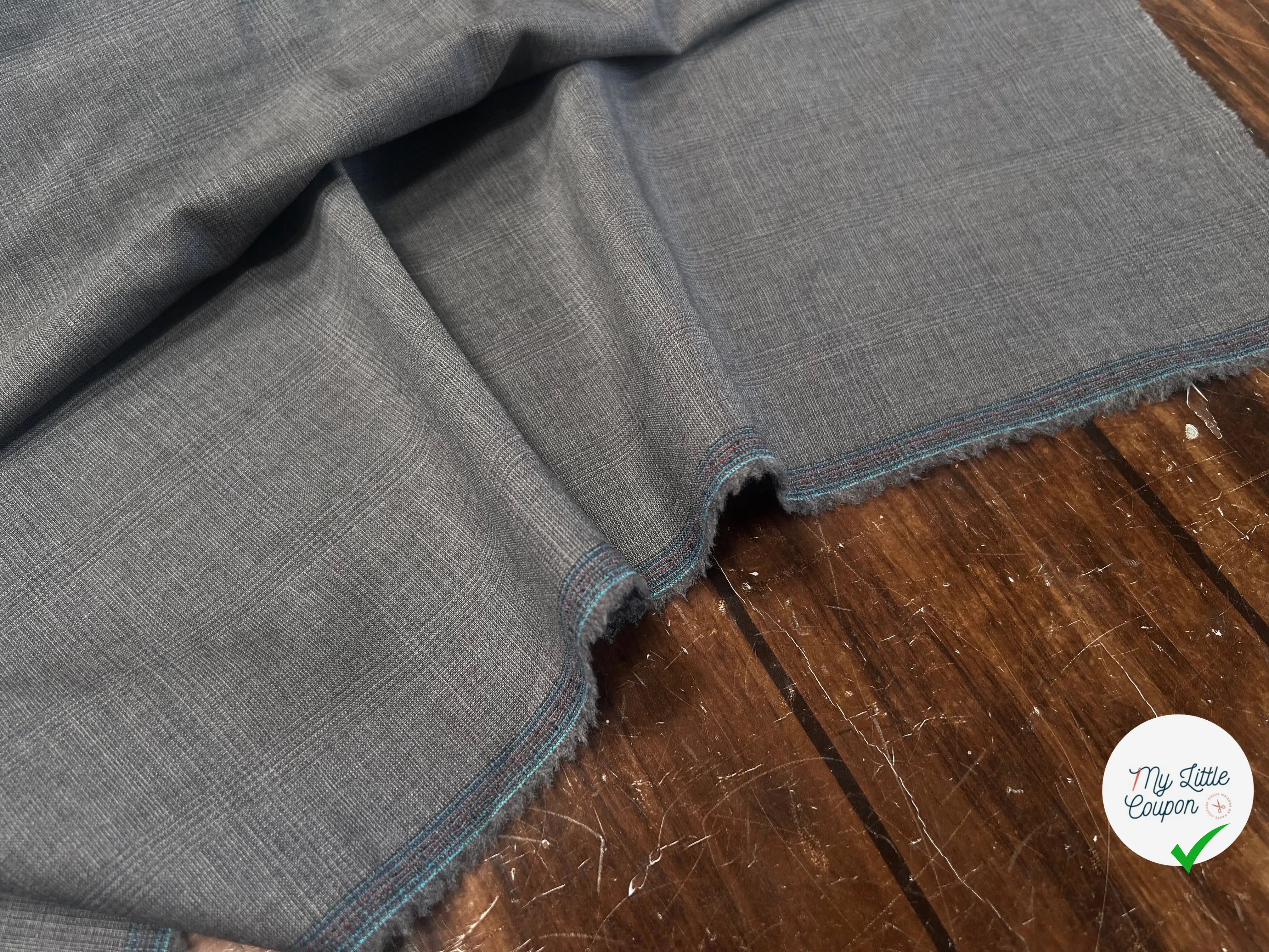 DRAPERIE PRINCE DE GALLE GRISE 100% LAINE - My Little Coupon