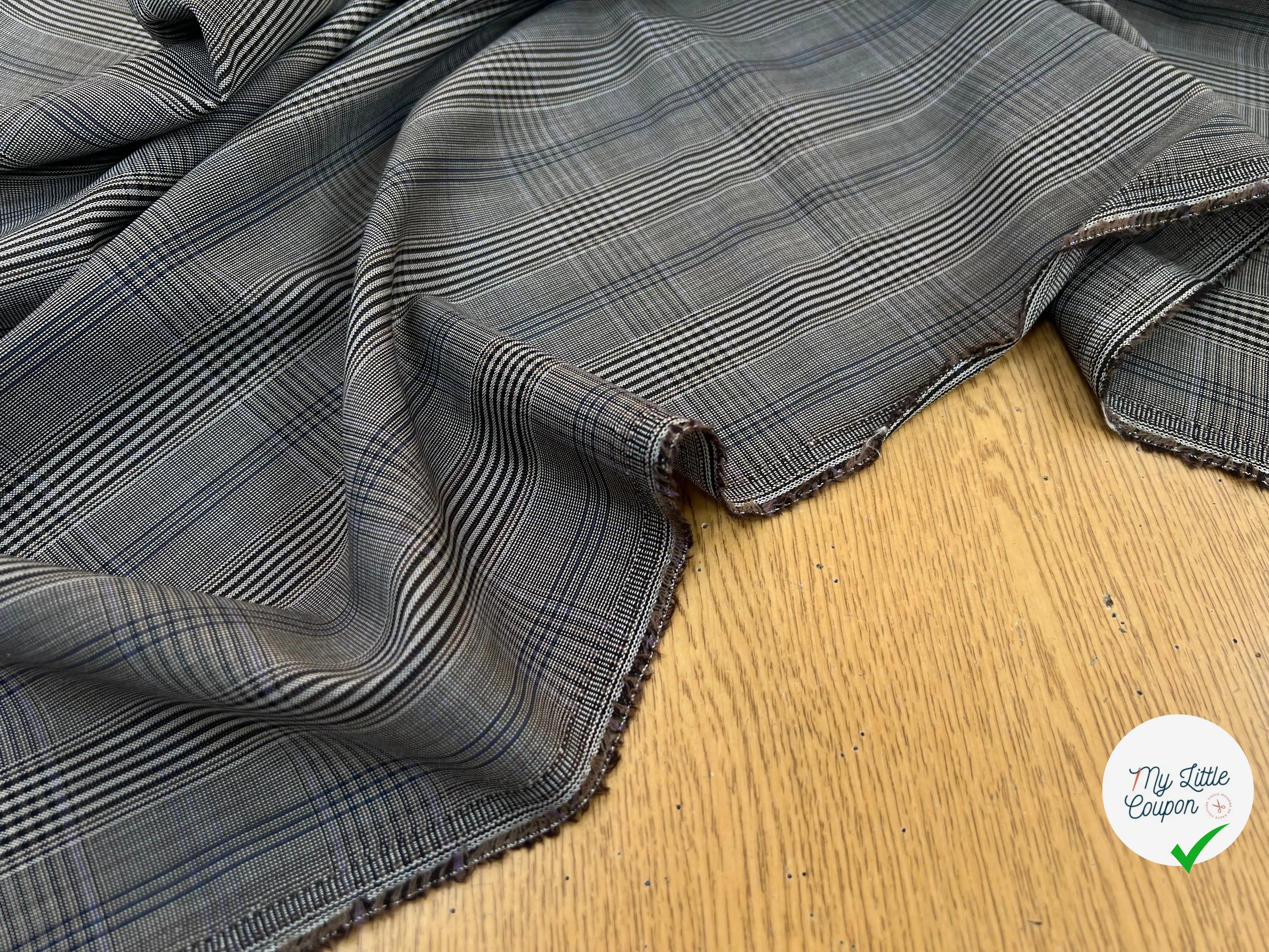 DRAPERIE PRINCE DE GALLES MARRON BEIGE - My Little Coupon