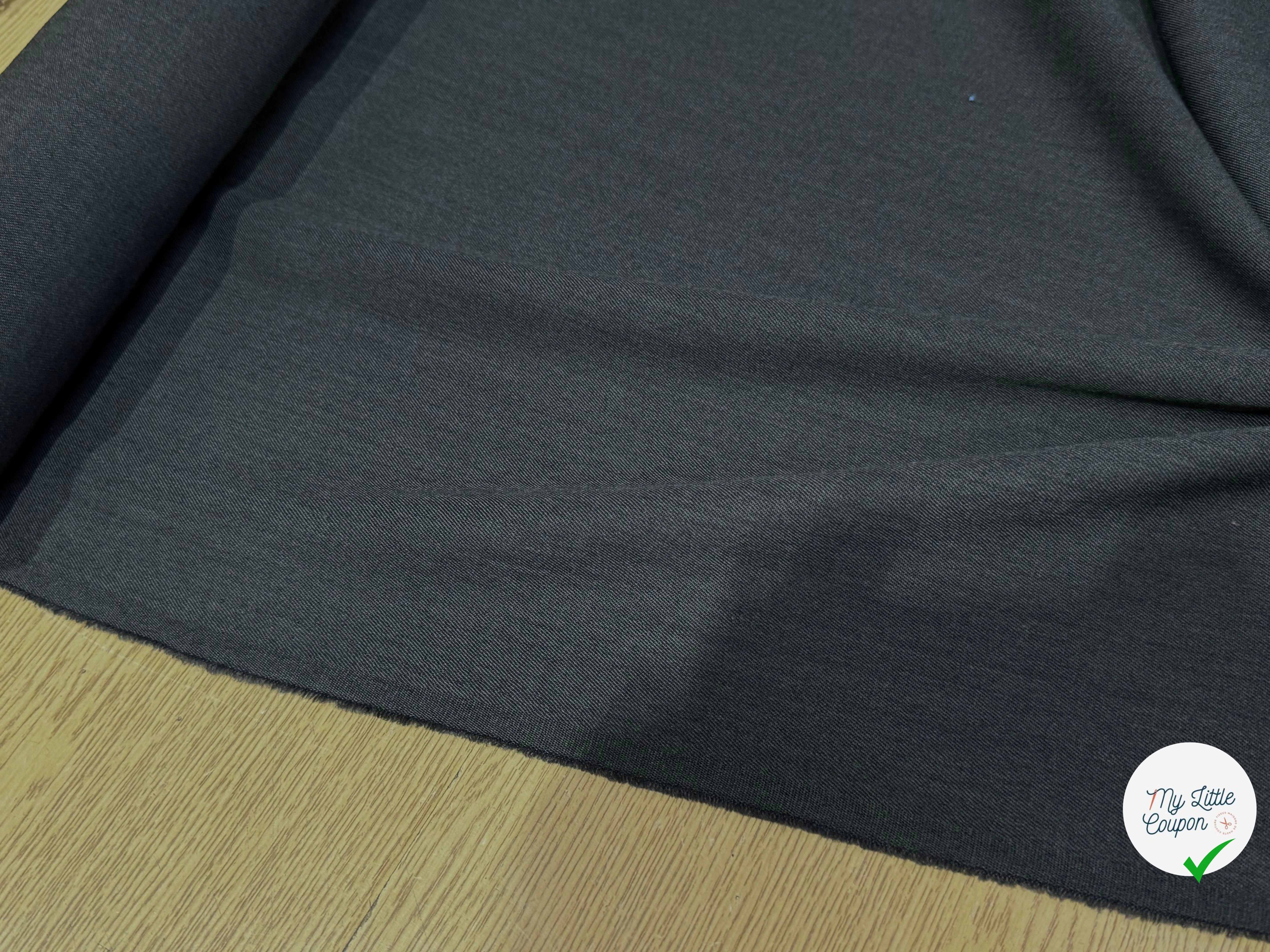 DRAPERIE SERGÉE POLYLAINE ÉLÉGANTE GRIS FON - My Little Coupon