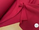 DRAPERIE SERGÉE POLYLAINE STRETCH CERISE NET - My Little Coupon