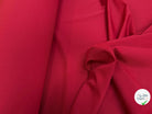 DRAPERIE SERGÉE POLYLAINE STRETCH CERISE NET - My Little Coupon