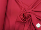 DRAPERIE SERGÉE POLYLAINE STRETCH CERISE NET - My Little Coupon