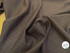 DRAPERIE SERGÉE STRETCH MARRON À RAYURES - My Little Coupon