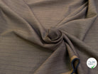 DRAPERIE SERGÉE STRETCH MARRON À RAYURES - My Little Coupon
