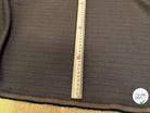 DRAPERIE SERGÉE STRETCH MARRON À RAYURES - My Little Coupon