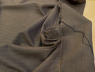 DRAPERIE SERGÉE STRETCH MARRON À RAYURES - My Little Coupon