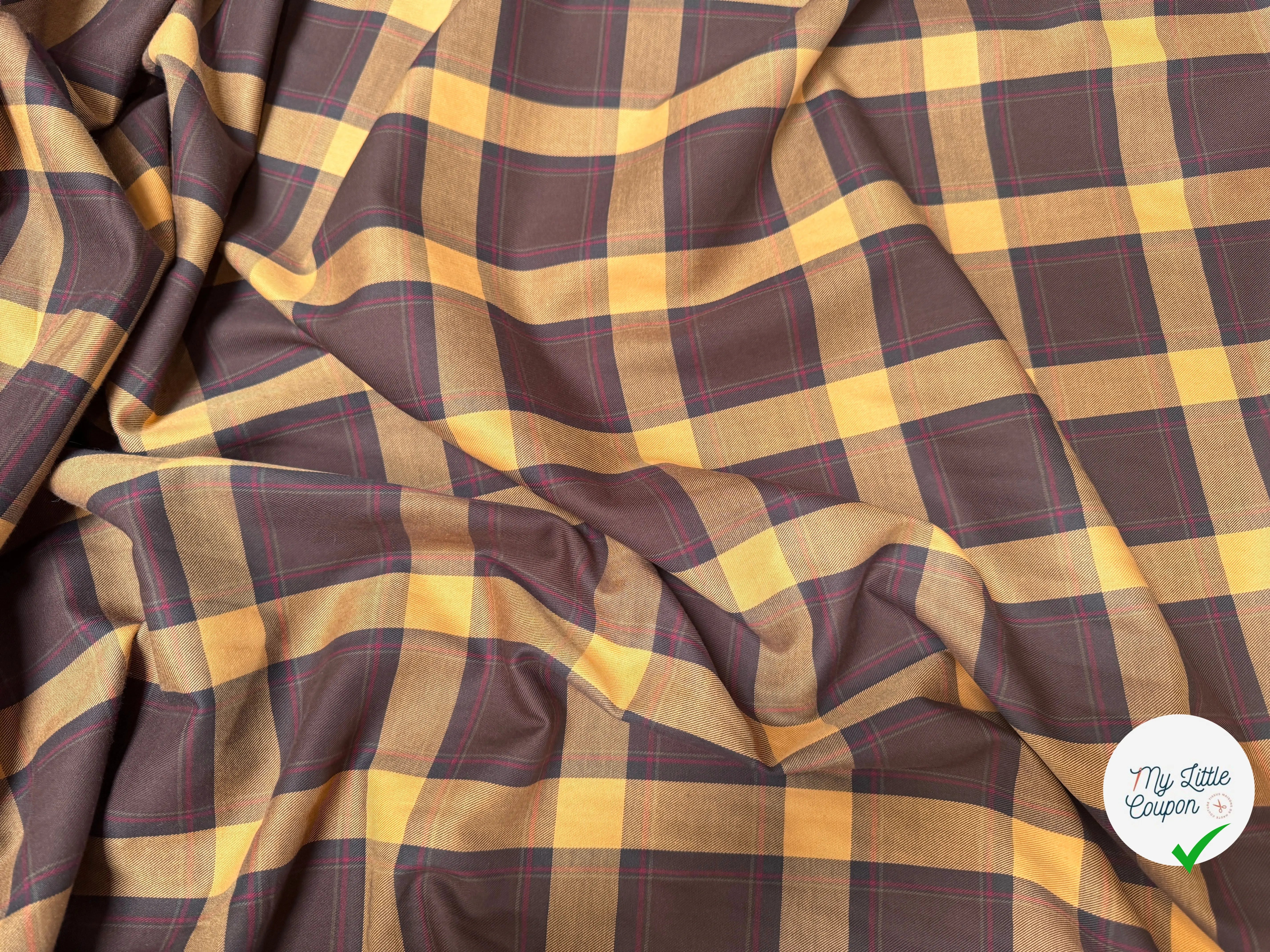 DRAPERIE SURCHEMISE SERGÉ TRAPPEUR 100% COTON - My Little Coupon