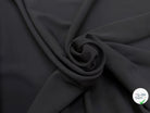 DRAPERIE TEXTURÉE VISCOSE ET LAINE GRIS FONCÉ TOMBÉ FLUIDE MADE IN ITALY - My Little Coupon