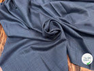 DRAPERIE VITALE BARBERIS  100% LAINE CADET BLUE CHINÉ - My Little Coupon