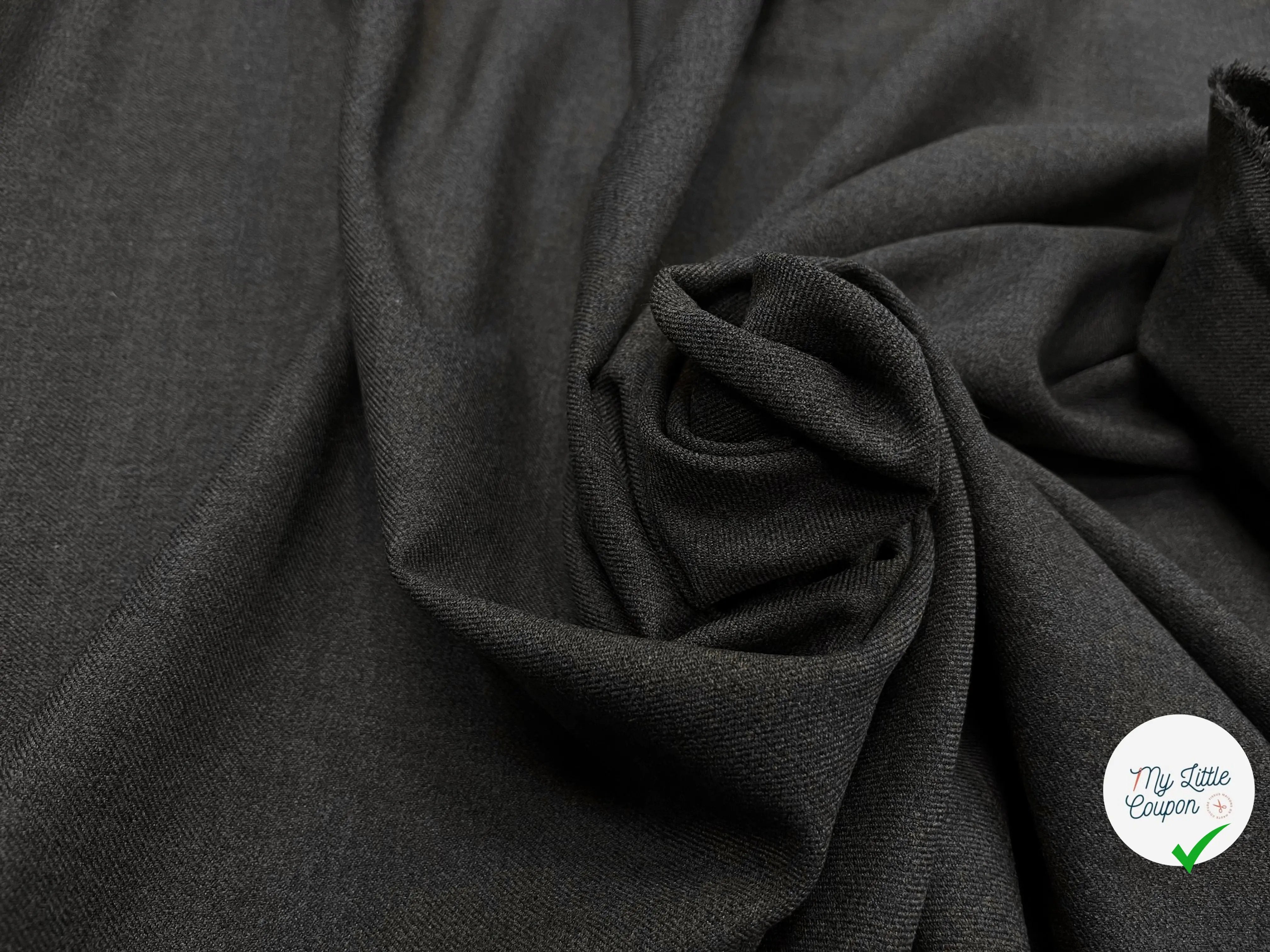 DRAPPERIE GRISE CLAIR POLYVISCOSE OWENS CHINÉ - My Little Coupon